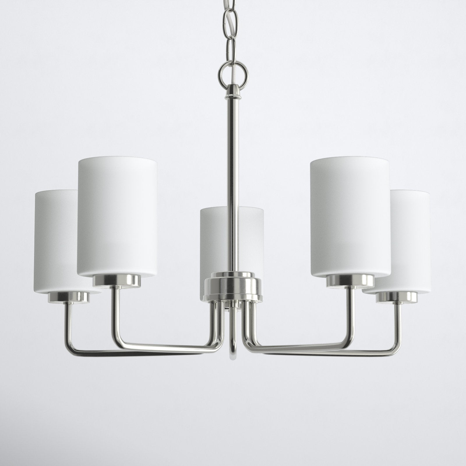 Neva Lustre Métal Noir Verre Minimaliste Moderne