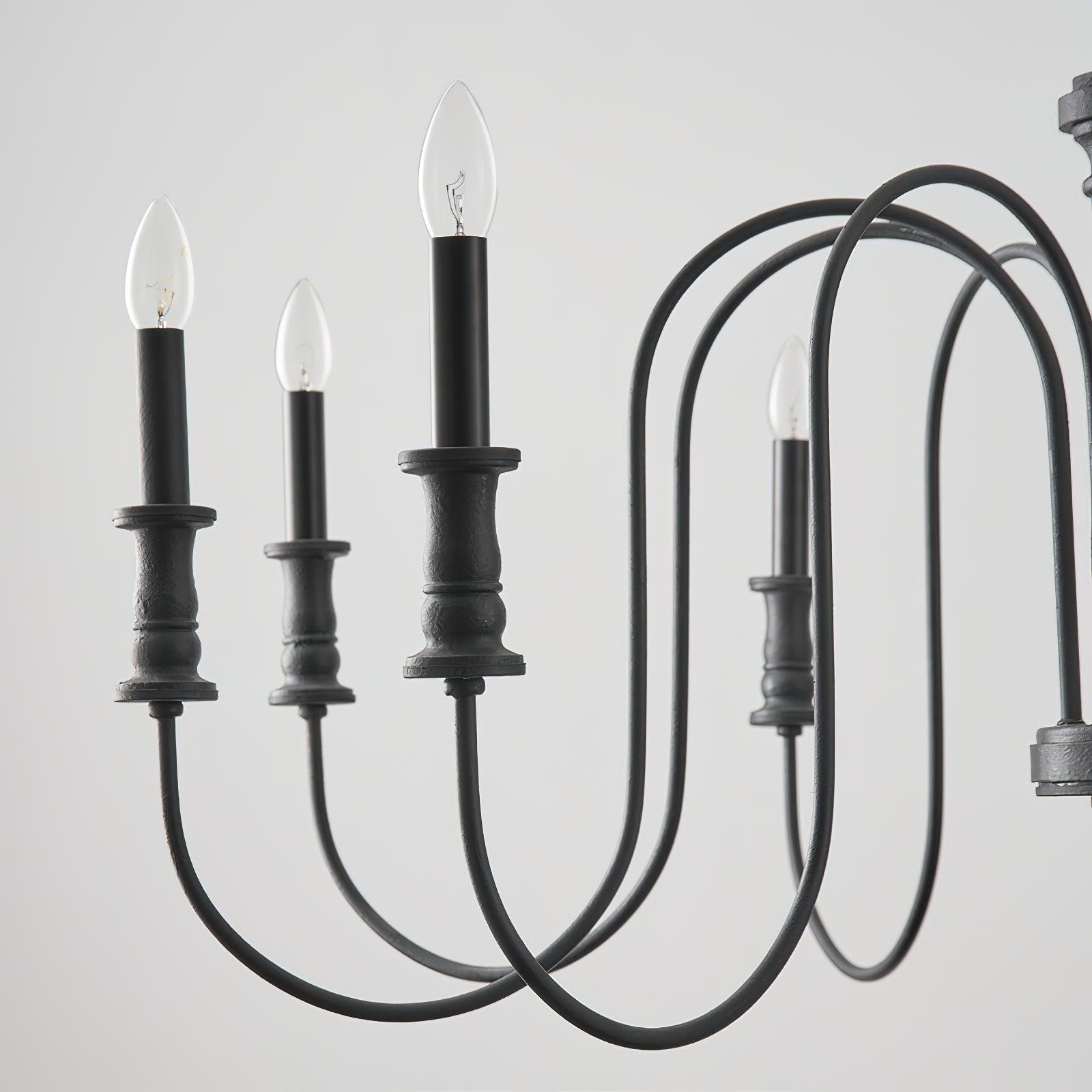 Volo Lustre Métal Bois Luxe Postmoderne