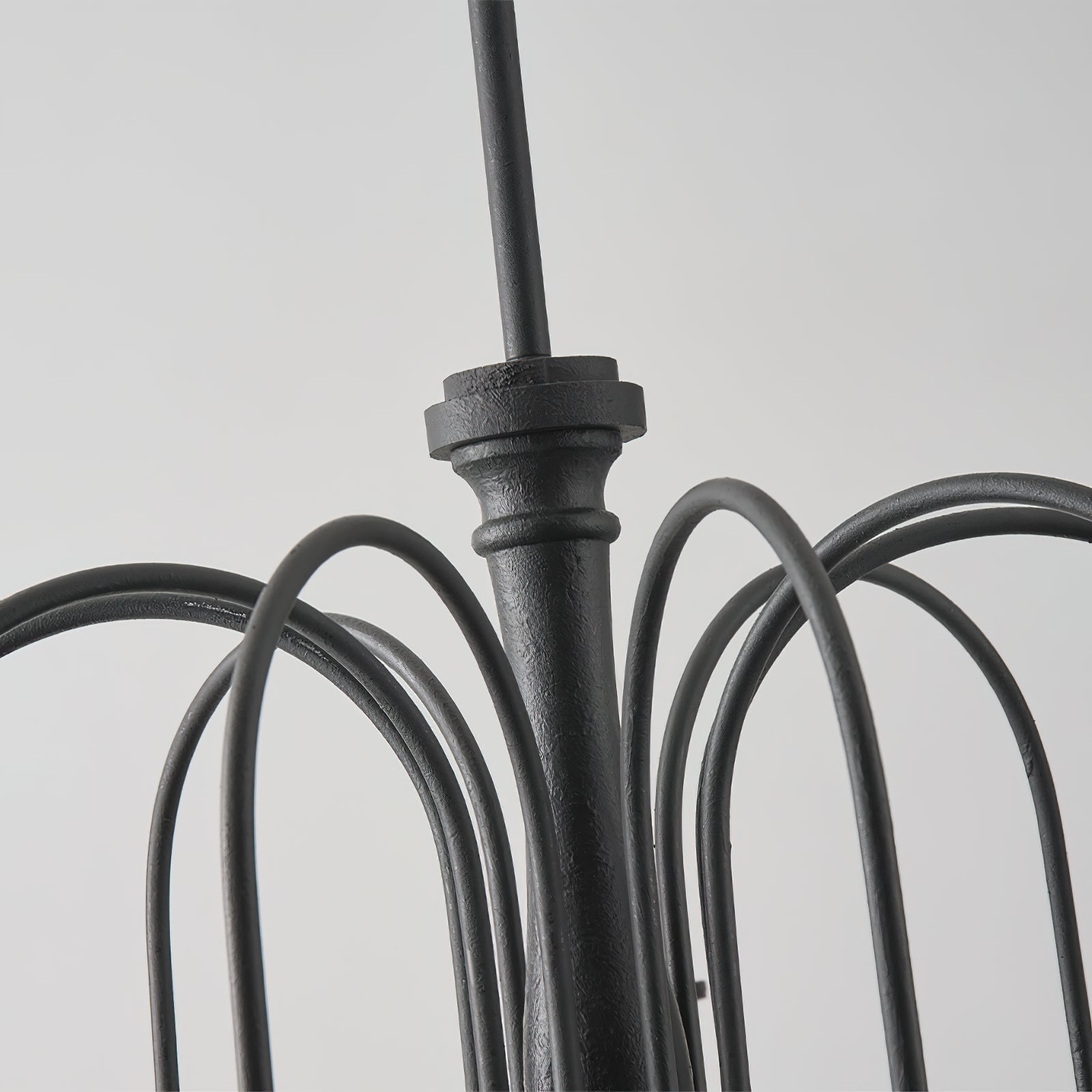 Volo Lustre Métal Bois Luxe Postmoderne