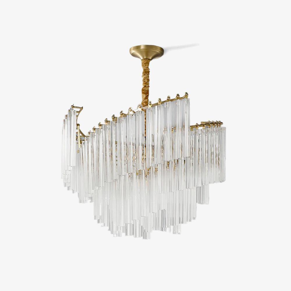 Ilsoris Lustre Postmoderne de Luxe en Cristal Brinicle