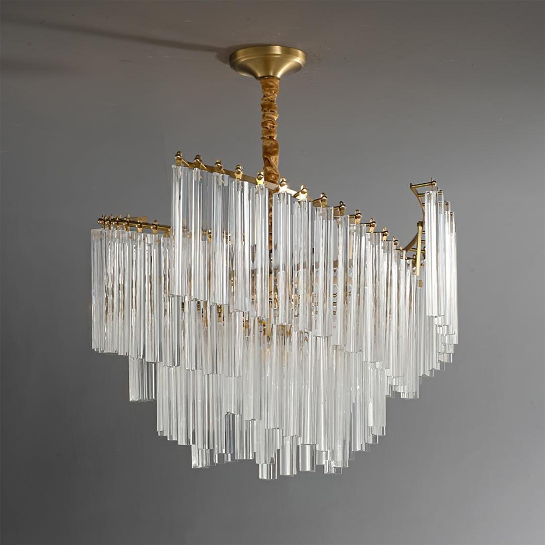 Ilsoris Lustre Postmoderne de Luxe en Cristal Brinicle