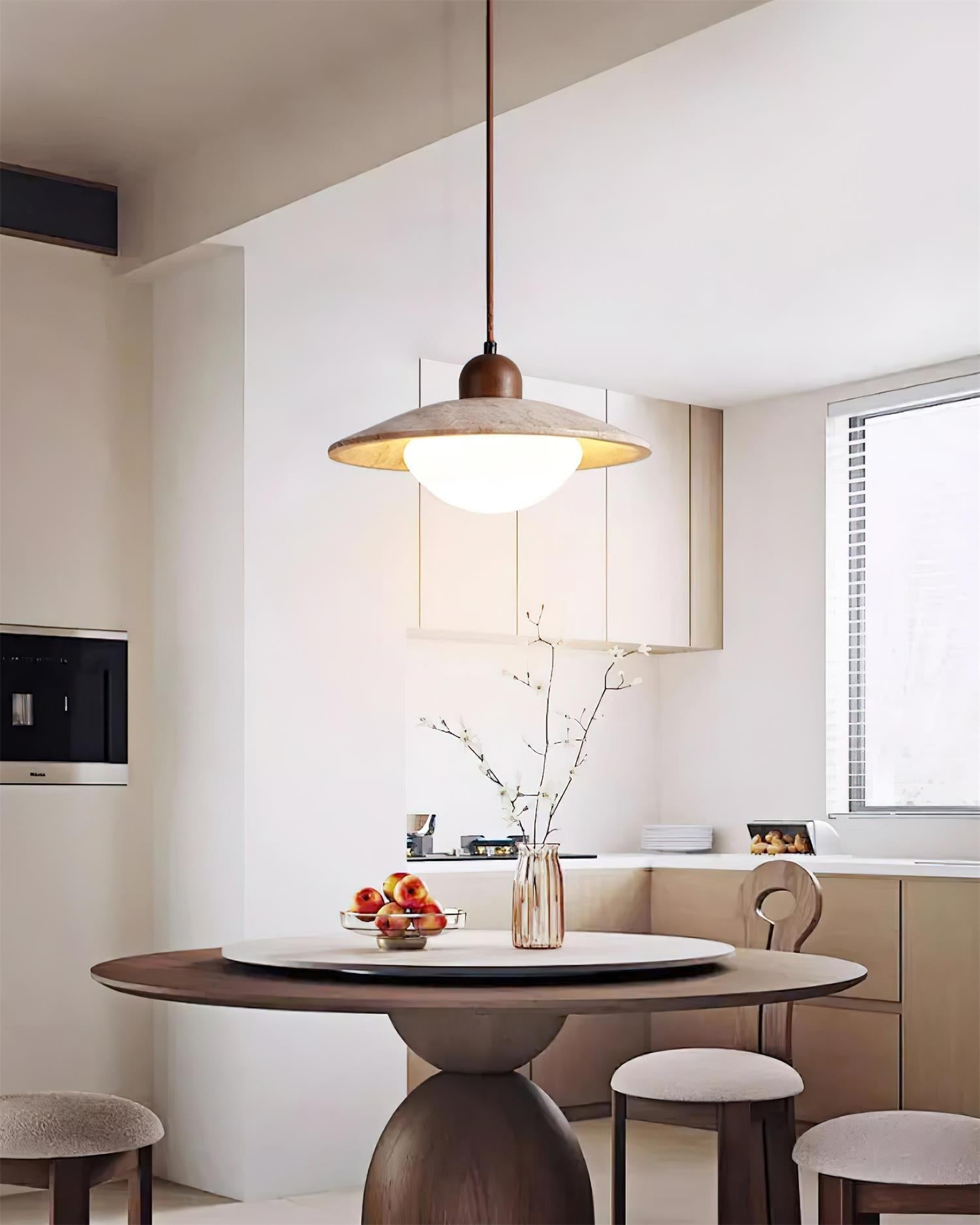 Ritta Suspension Minimaliste en Travertin