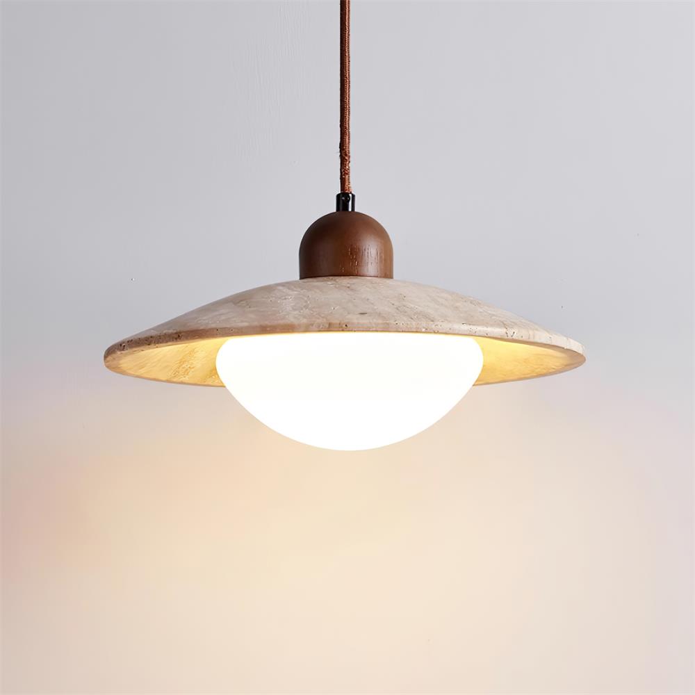 Ritta Suspension Minimaliste en Travertin