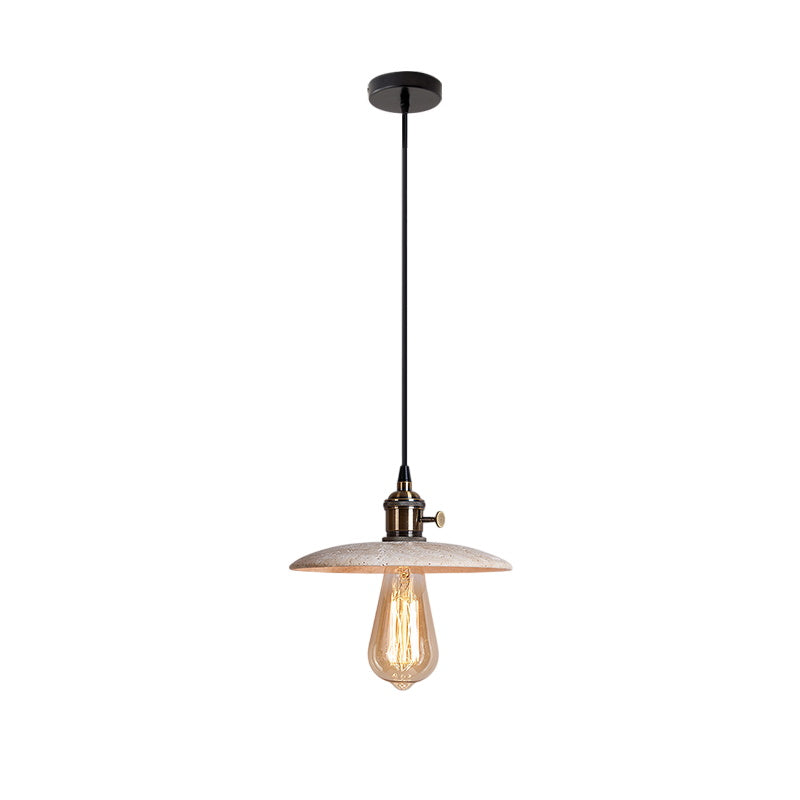 Metis Suspension Métal Travertin Beige Minimaliste Moderne