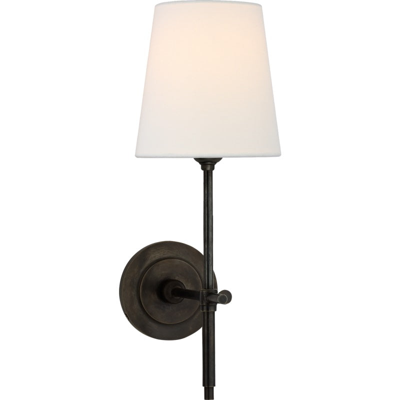 Platina Applique Murale Métal Laiton Tissu Minimaliste Moderne