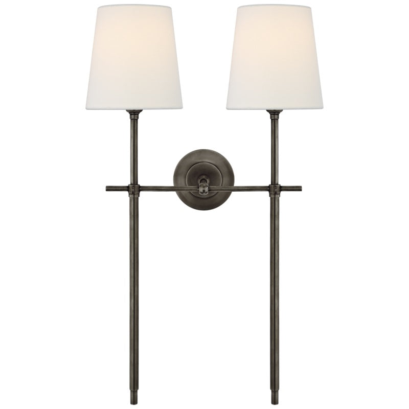 Platina Applique Murale Métal Laiton Tissu Minimaliste Moderne