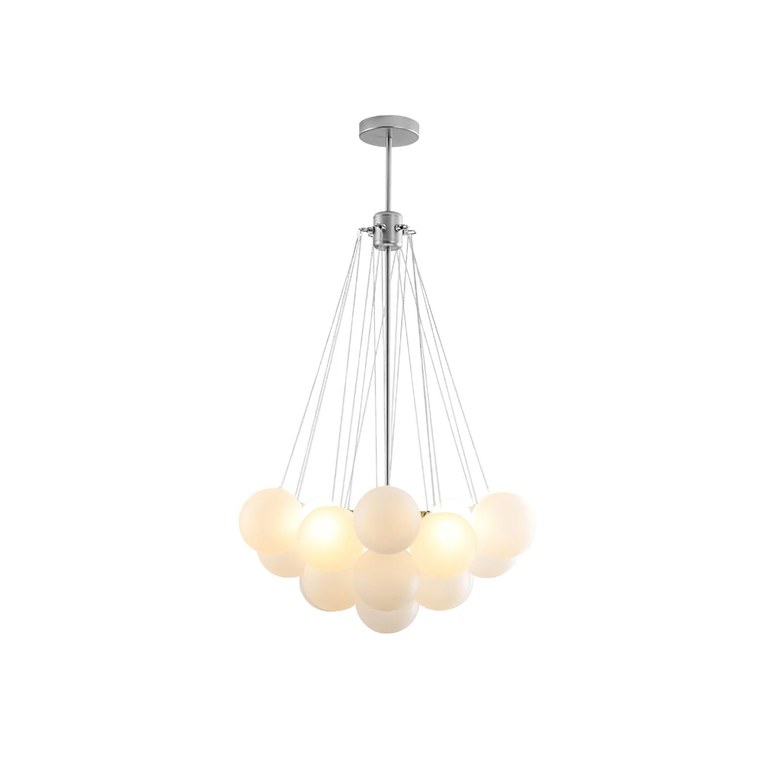 Lustra Lustre Bulles en Verre Satiné