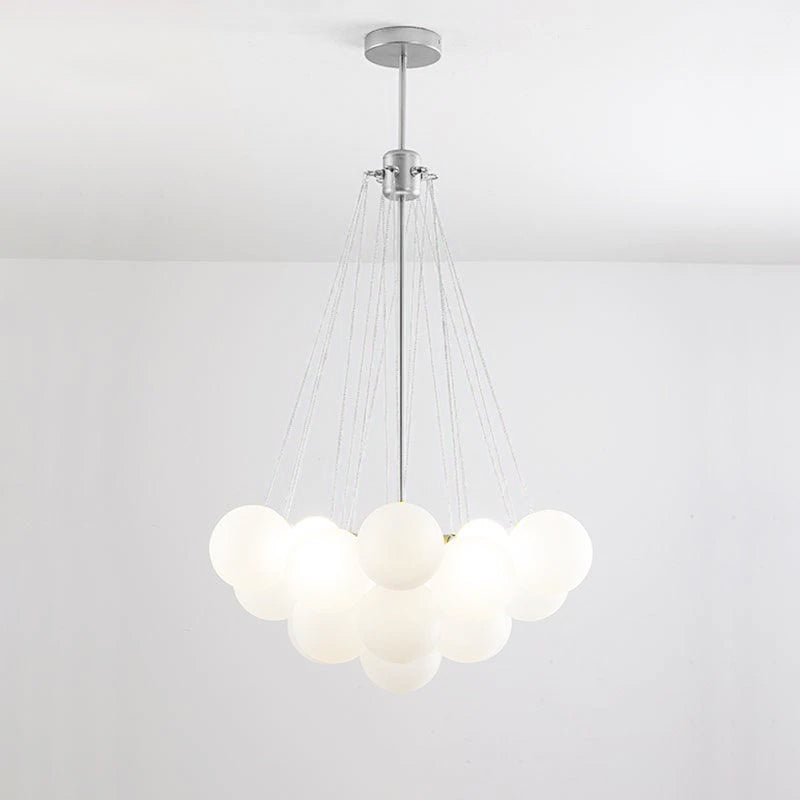 Lustra Lustre Bulles en Verre Satiné