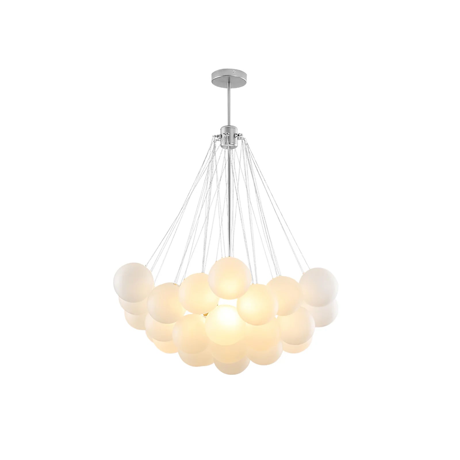 Lustra Lustre Bulles en Verre Satiné