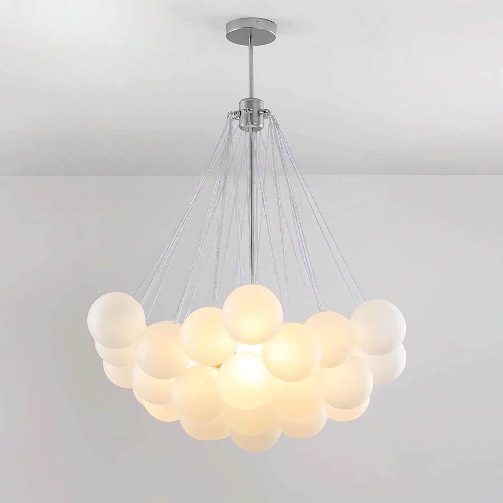 Lustra Lustre Bulles en Verre Satiné