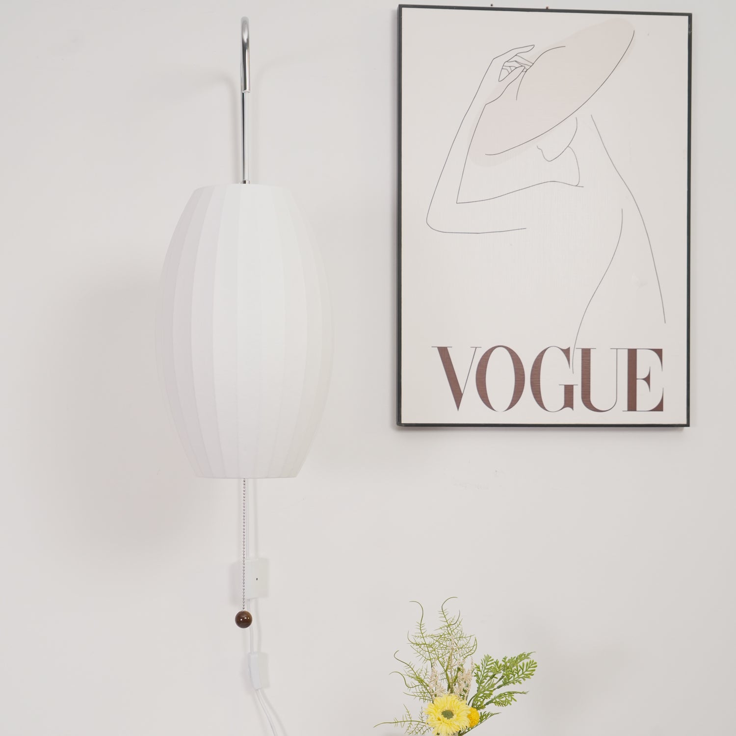 Lustra Wall Sconce Walnut Ball