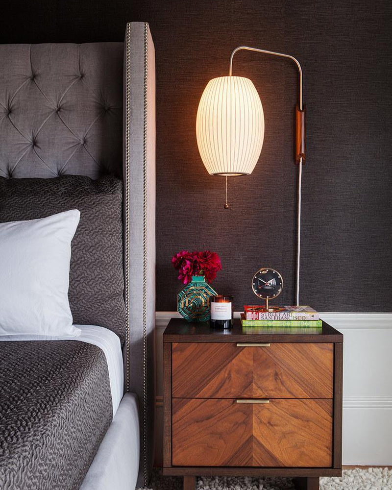 Lustra Wall Sconce Walnut Ball