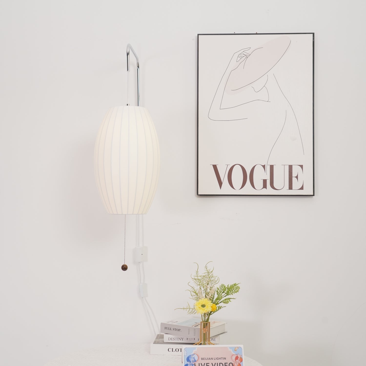 Lustra Wall Sconce Walnut Ball