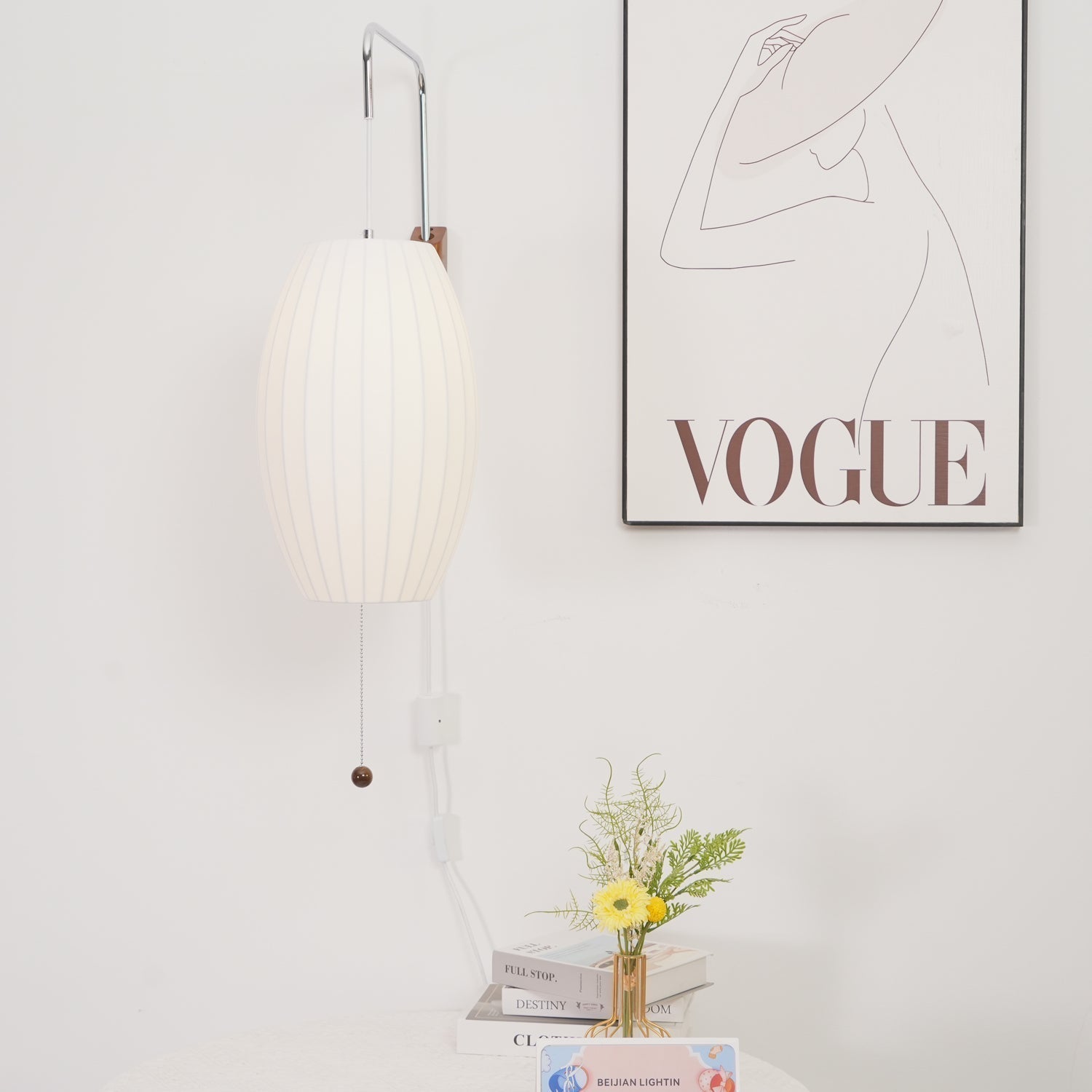 Lustra Wall Sconce Walnut Ball