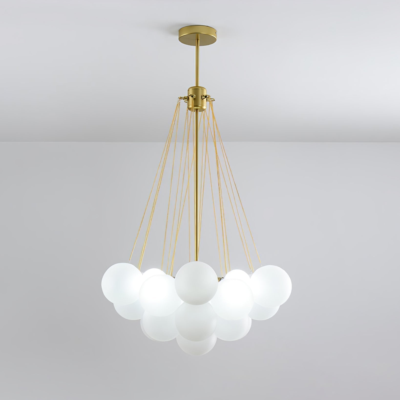 Lustra Lustre Bulles en Verre Satiné