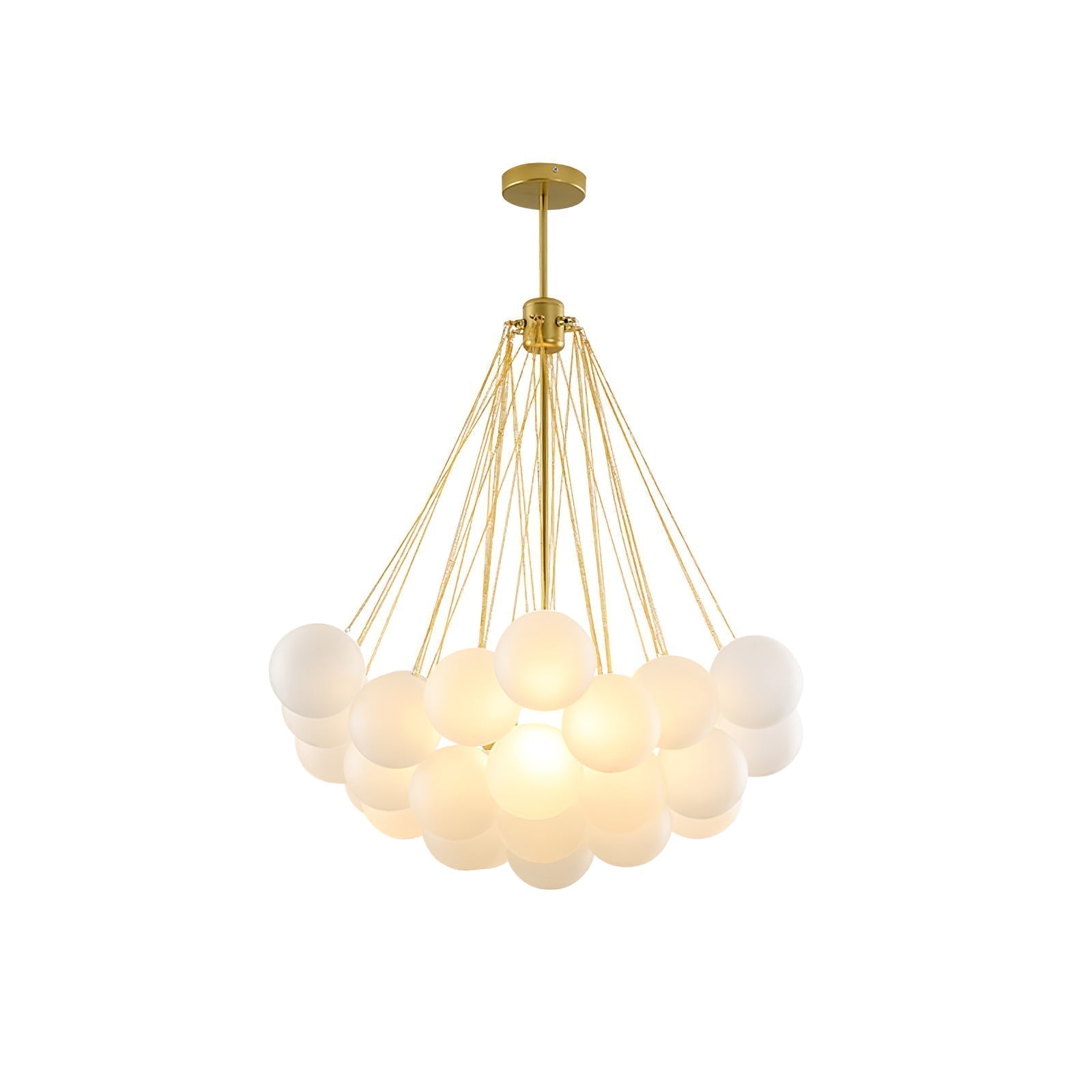 Lustra Lustre Bulles en Verre Satiné