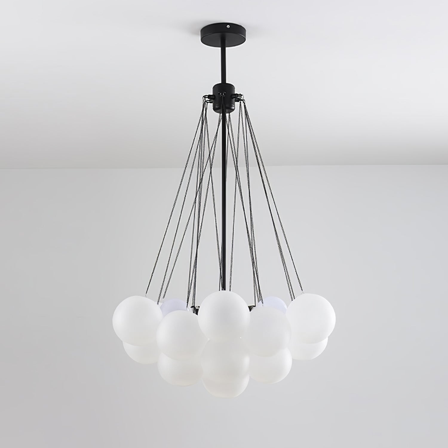 Lustra Lustre Bulles en Verre Satiné