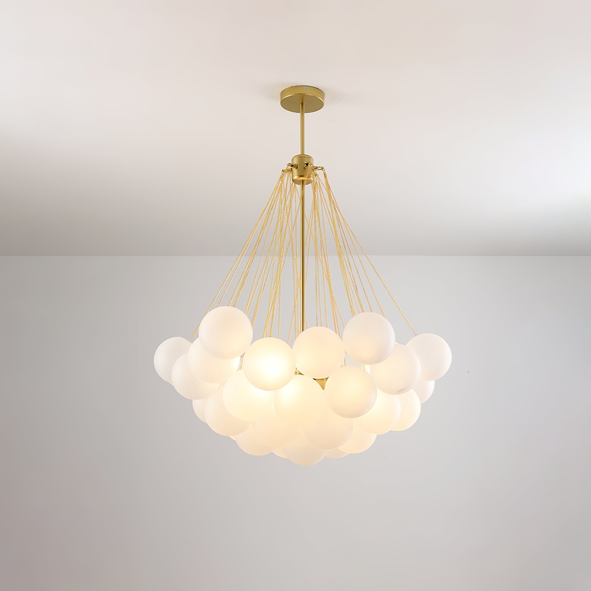 Lustra Lustre Bulles en Verre Satiné