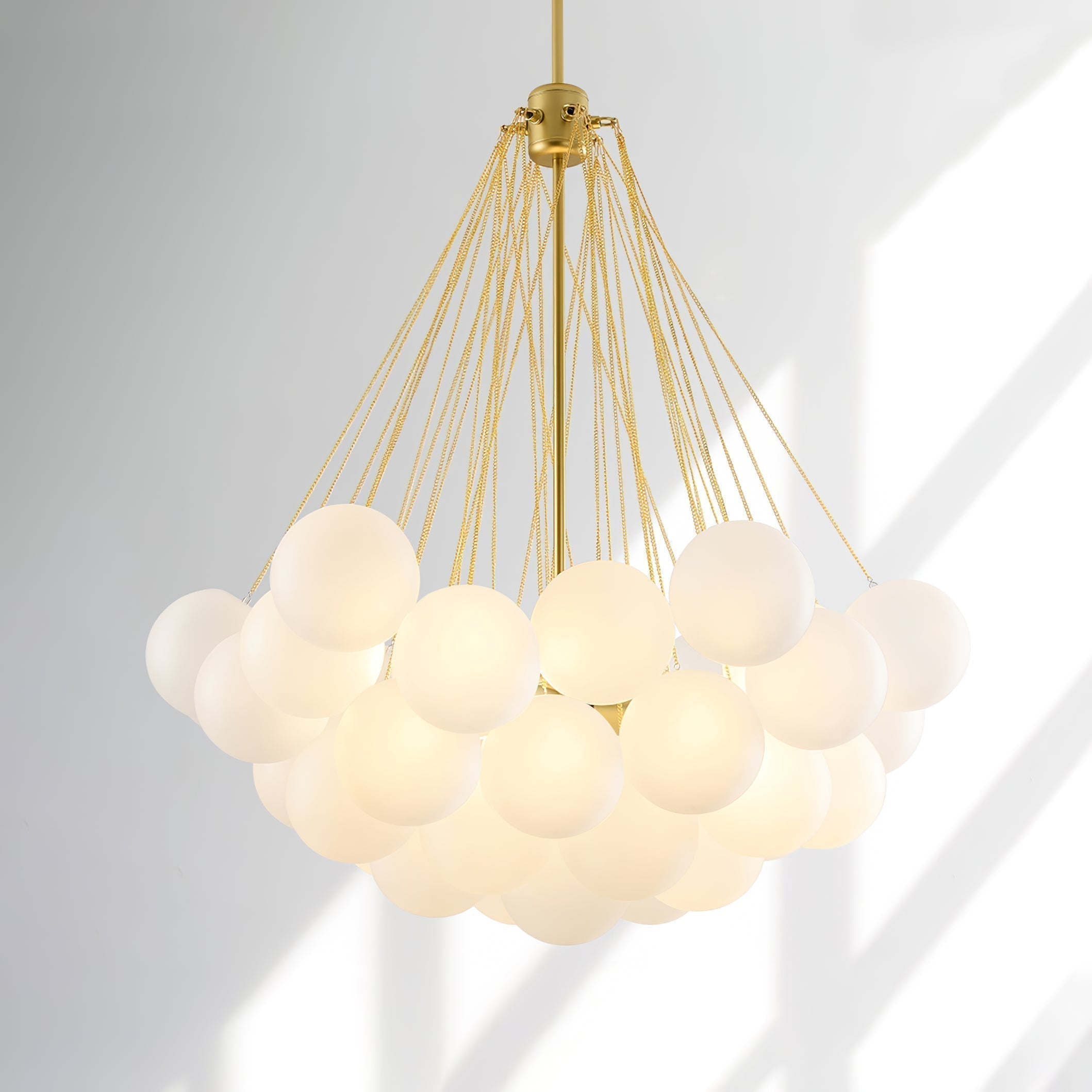 Lustra Lustre Bulles en Verre Satiné