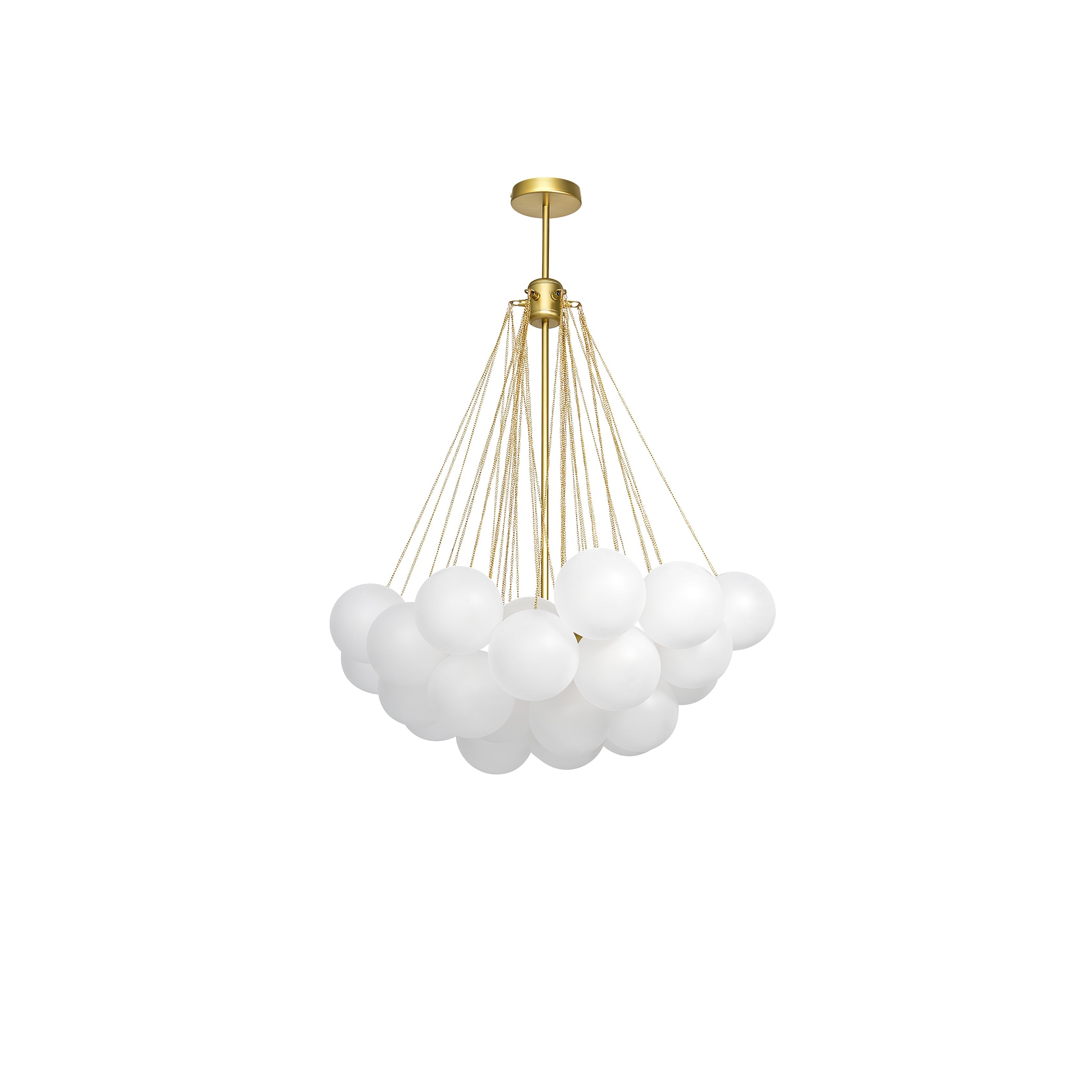Lustra Lustre Bulles en Verre Satiné