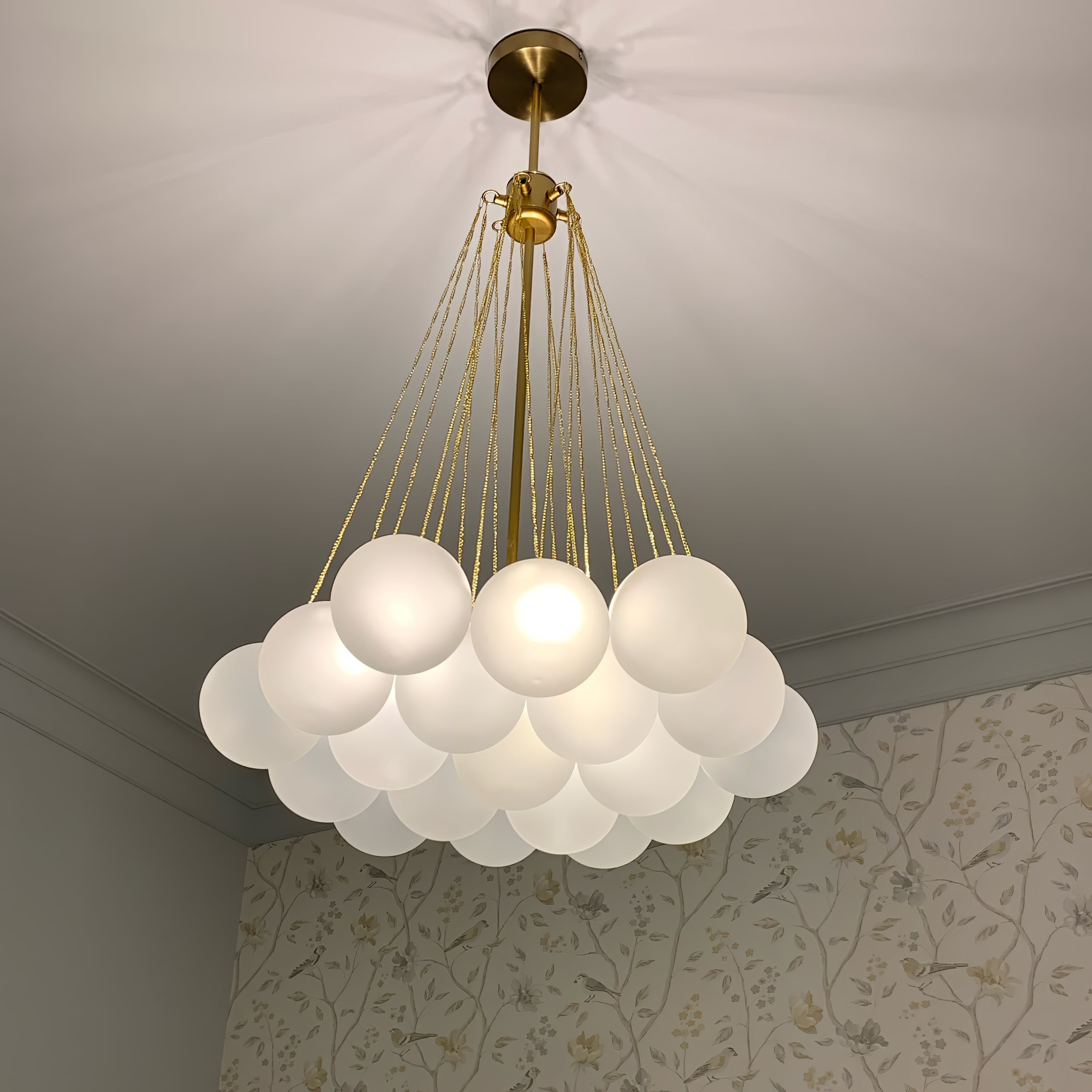 Fayne Suspension Bulle à Globe en Verre