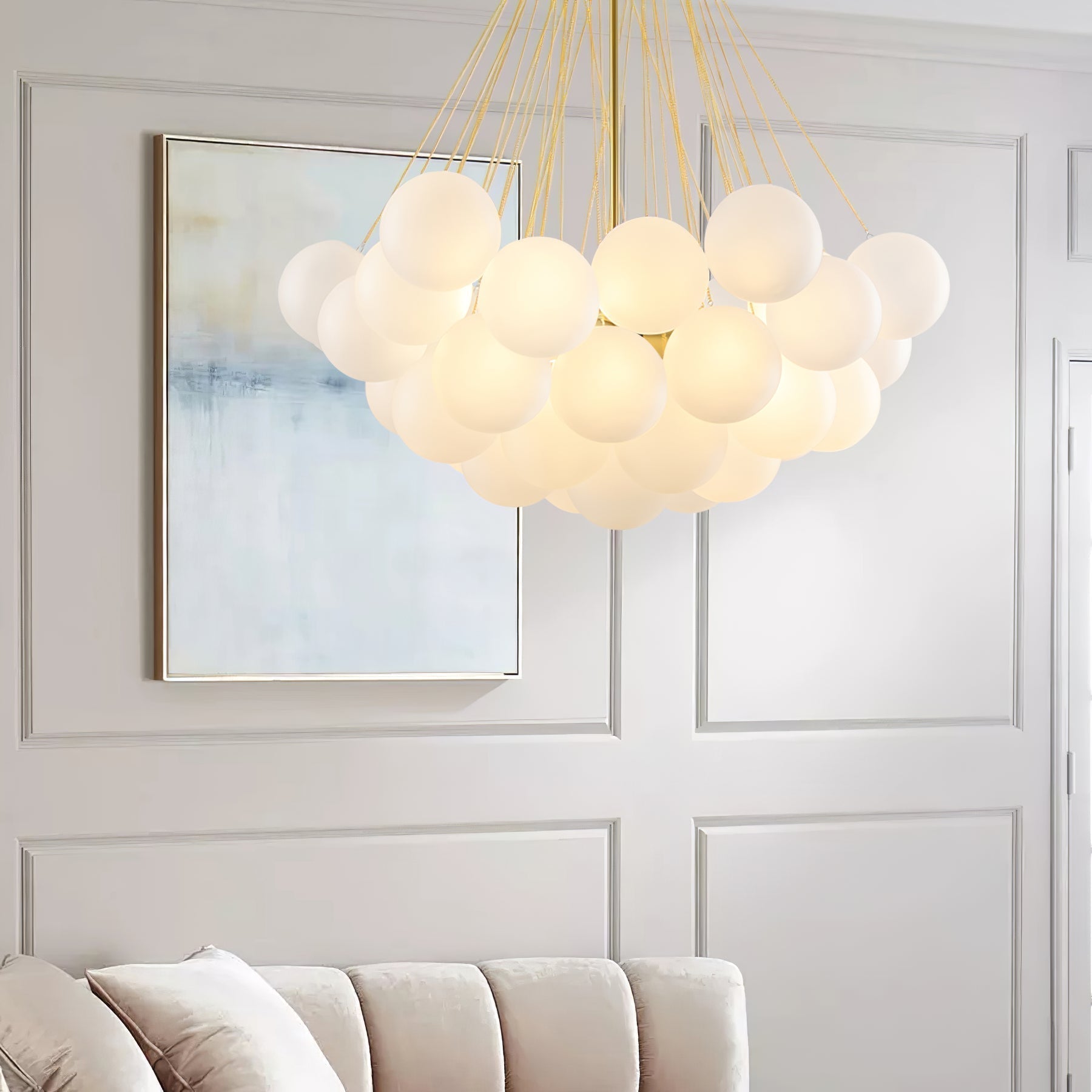 Fayne Suspension Bulle à Globe en Verre