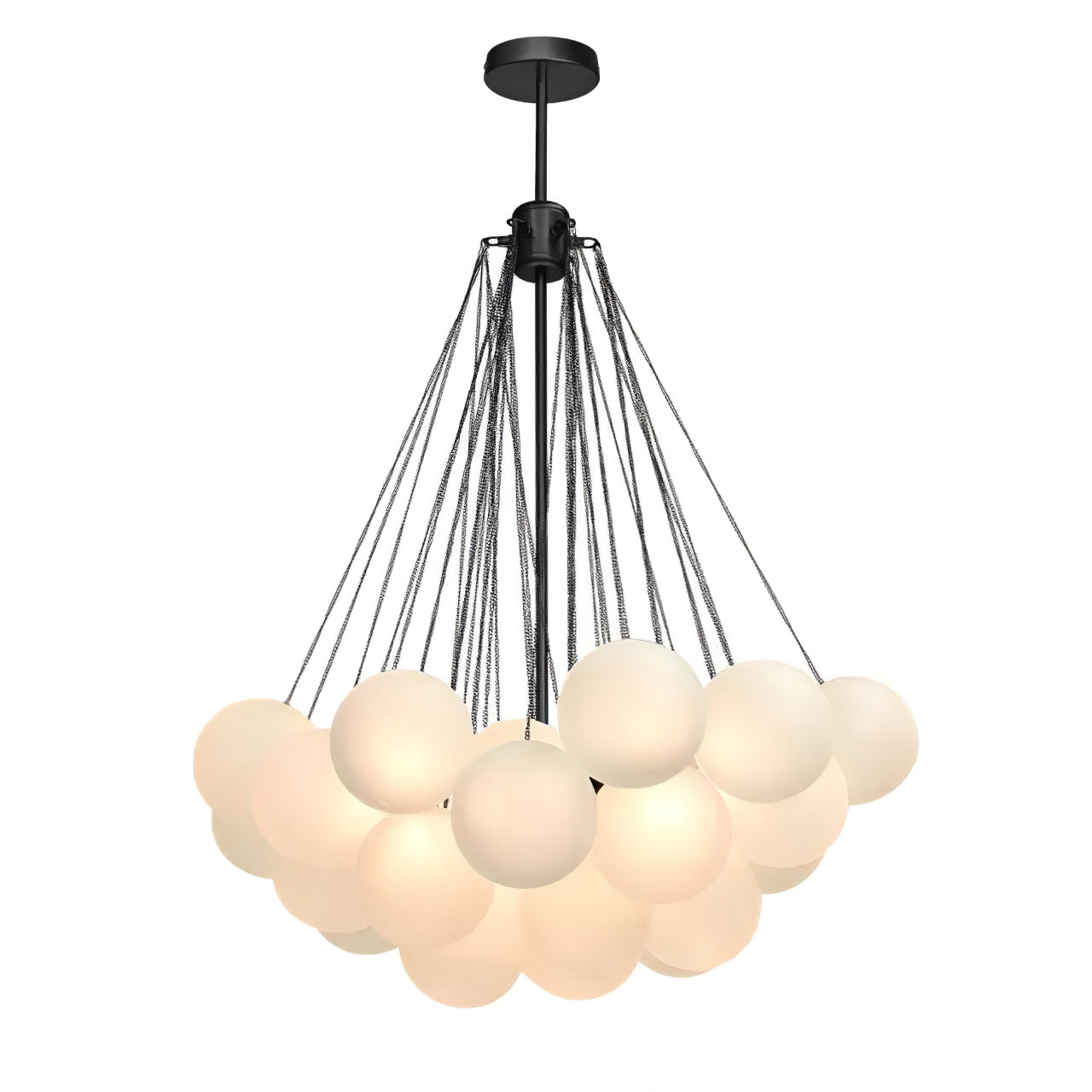 Lustra Lustre Bulles en Verre Satiné