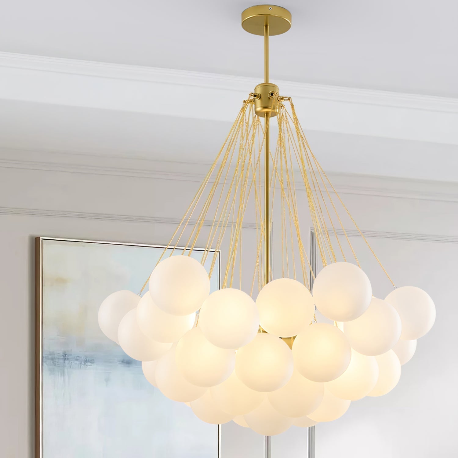 Fayne Suspension Bulle à Globe en Verre