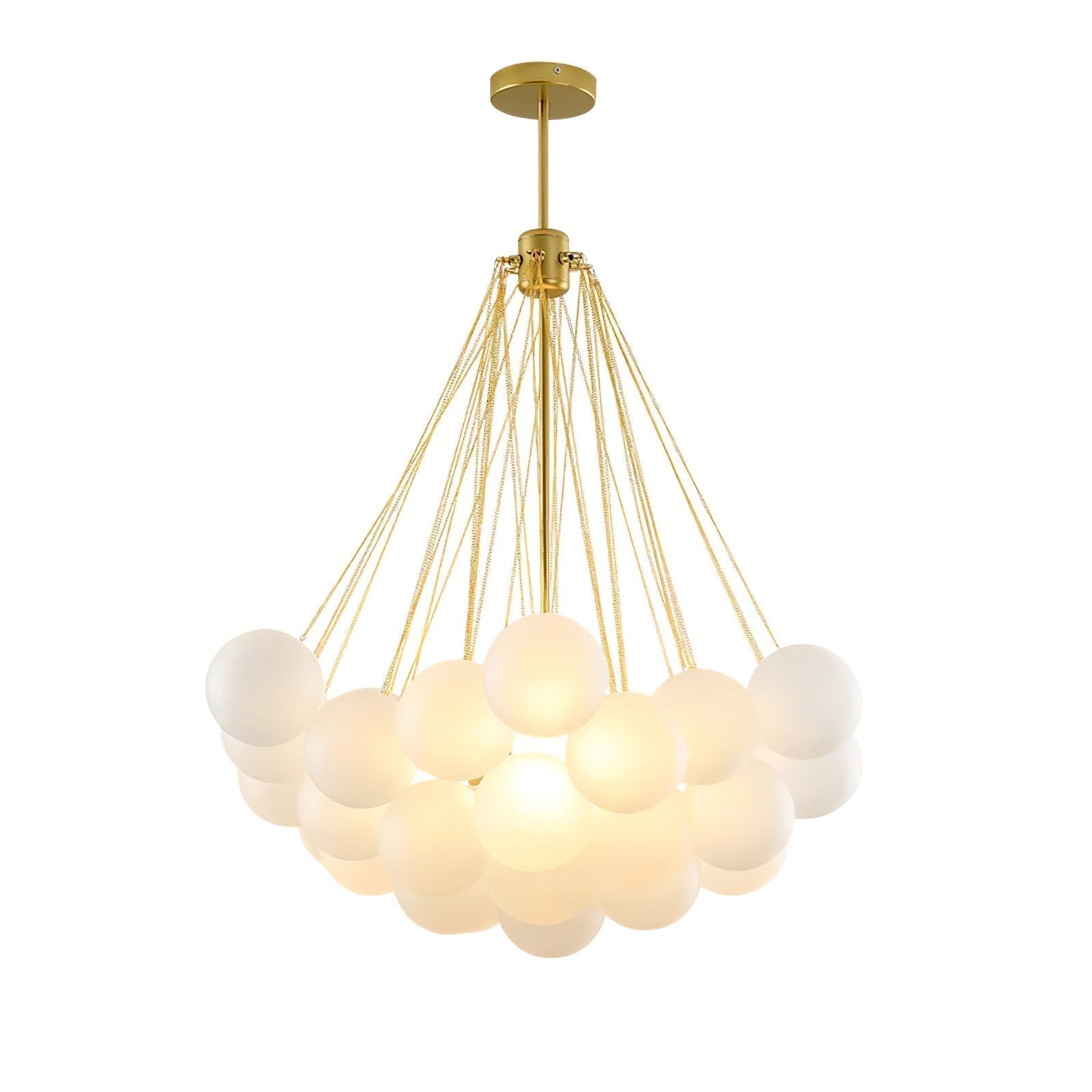Lustra Lustre Bulles en Verre Satiné
