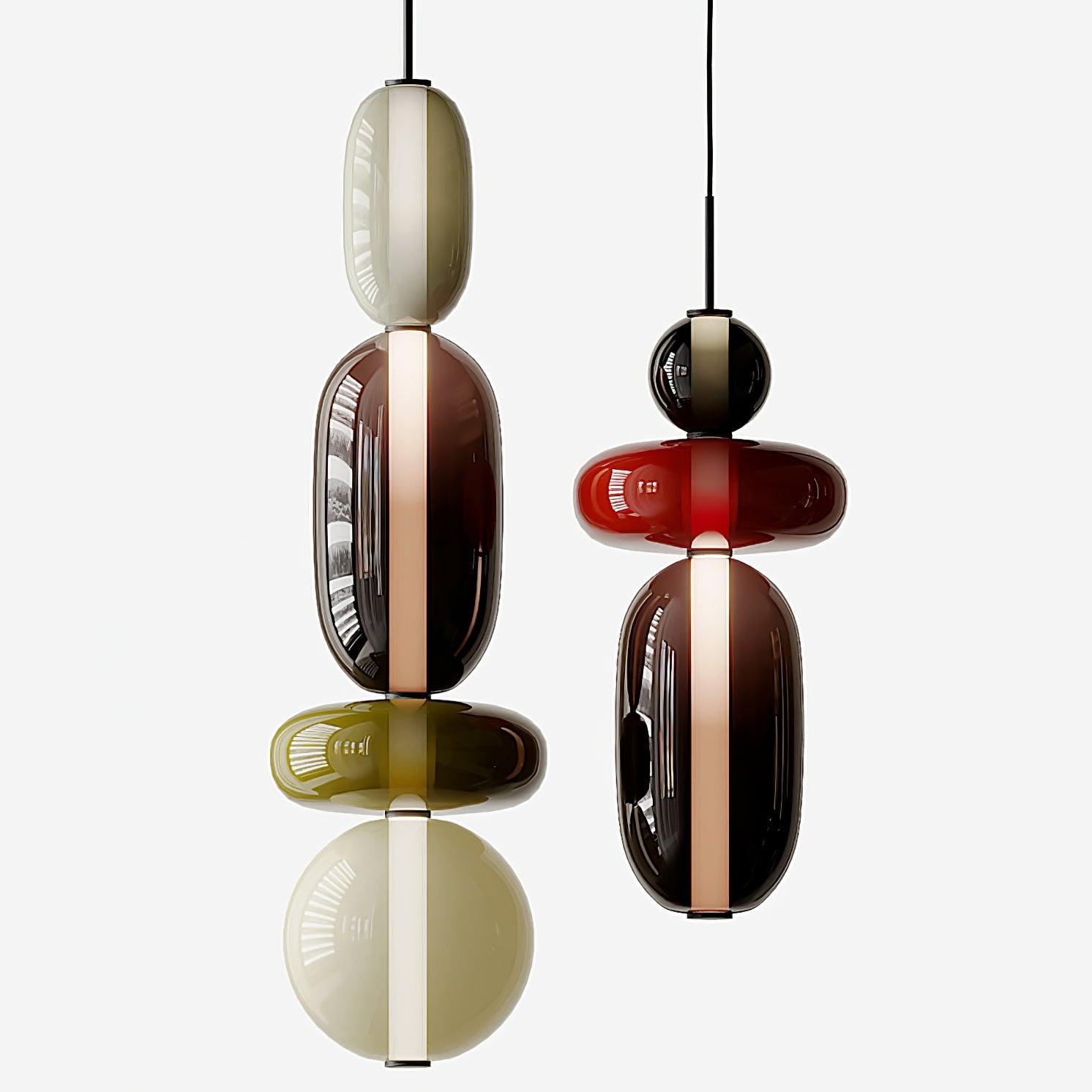 Noxic Suspension Artistique en Verre et Acrylique