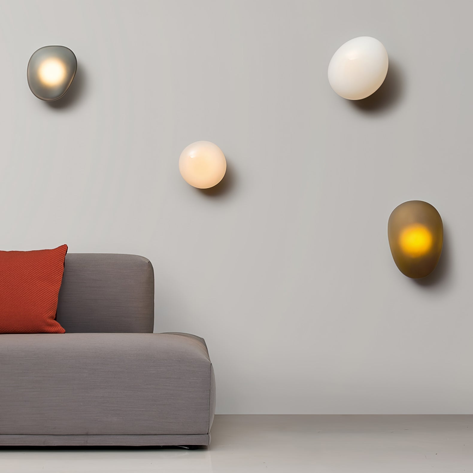 Ruvin Applique Murale en Verre Bulle