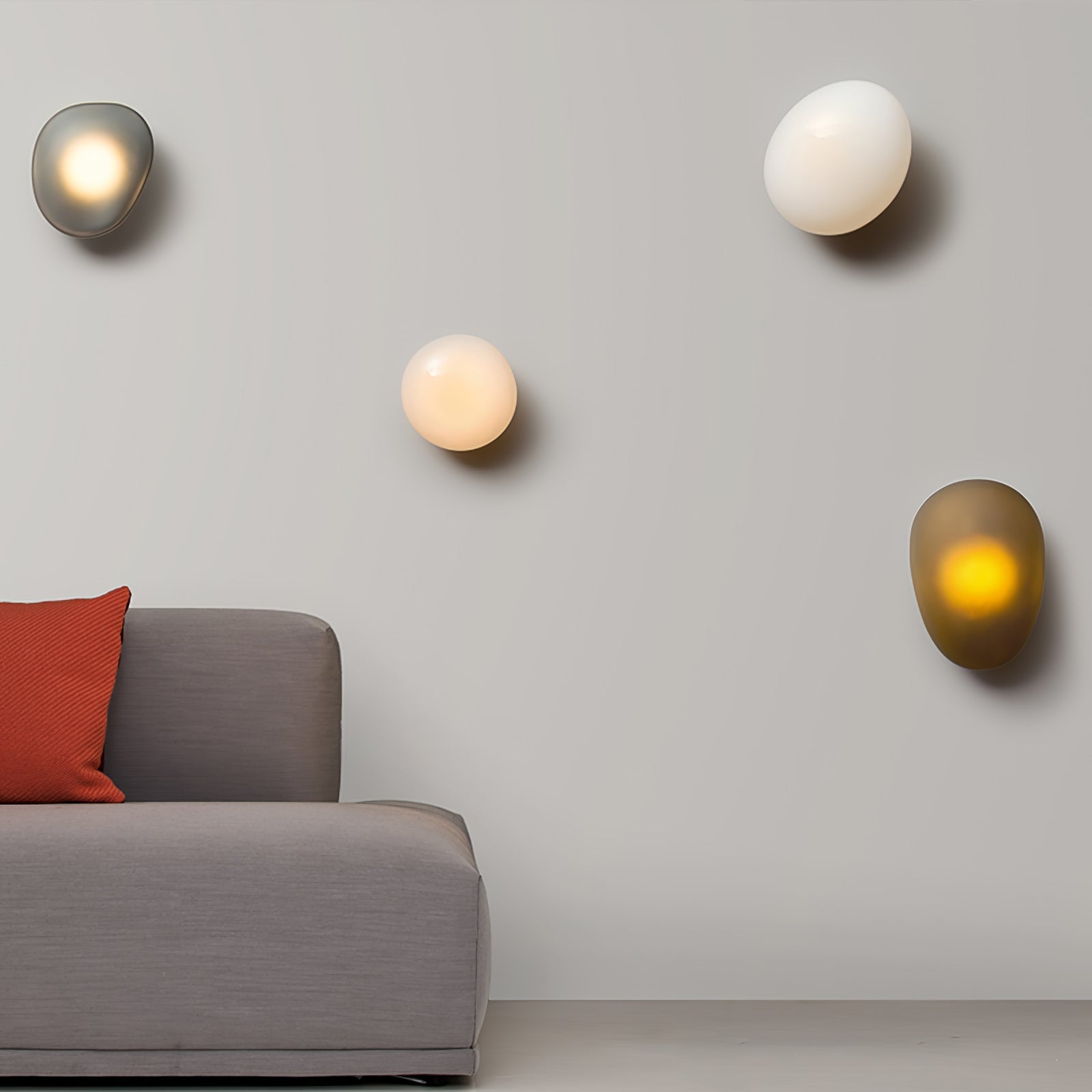 Ruvin Applique Murale en Verre Bulle