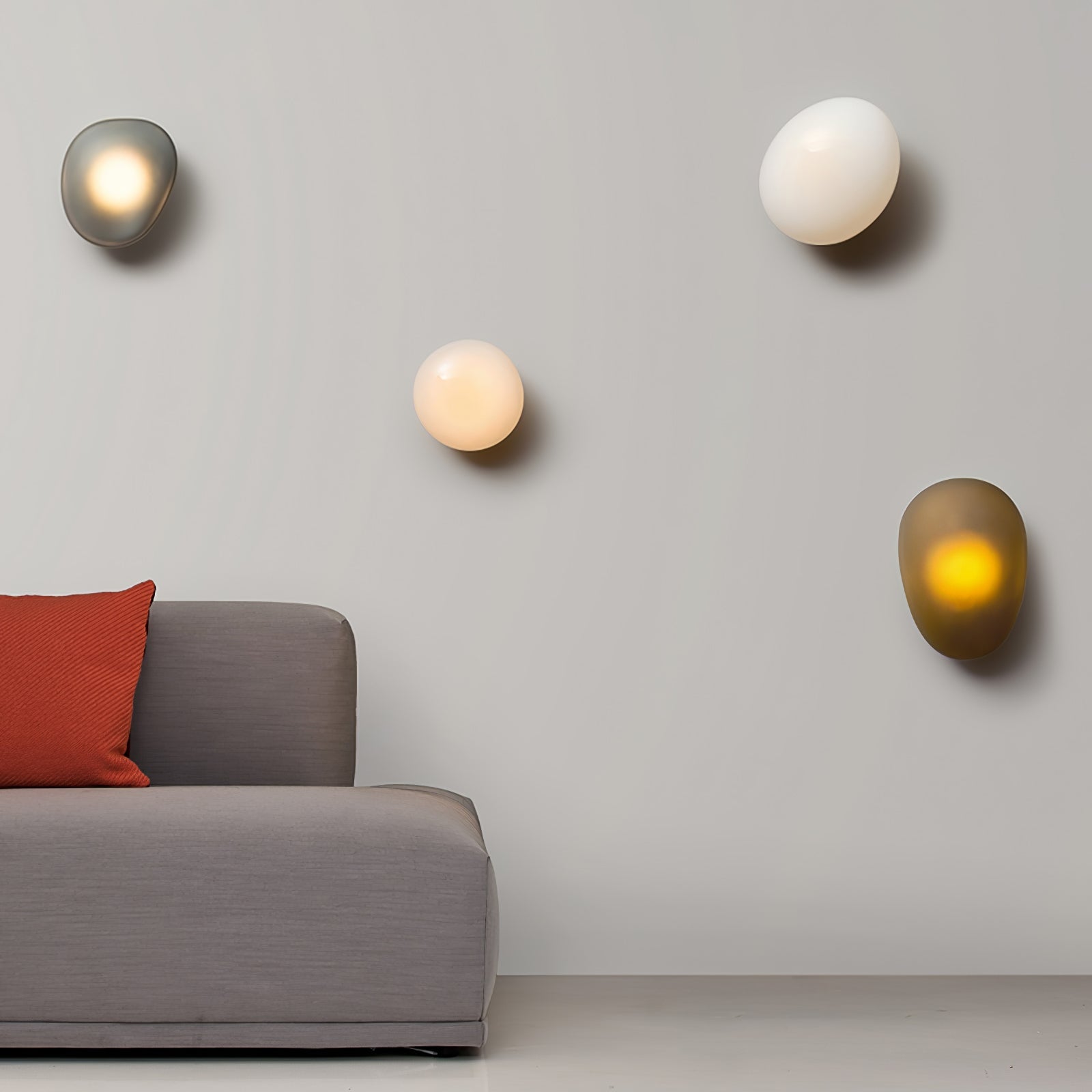 Ruvin Applique Murale en Verre Bulle