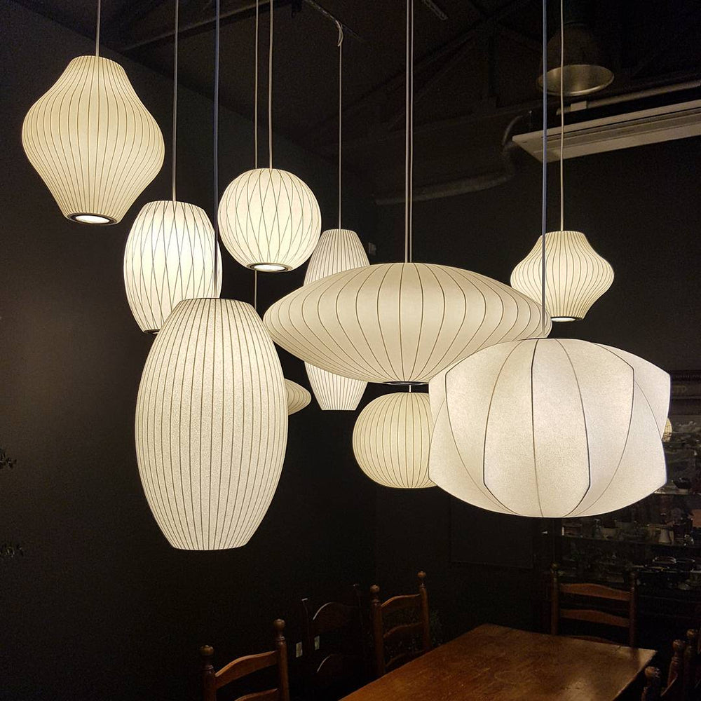 Nebula Lampe Suspendue en Soie de Mûrier Boule