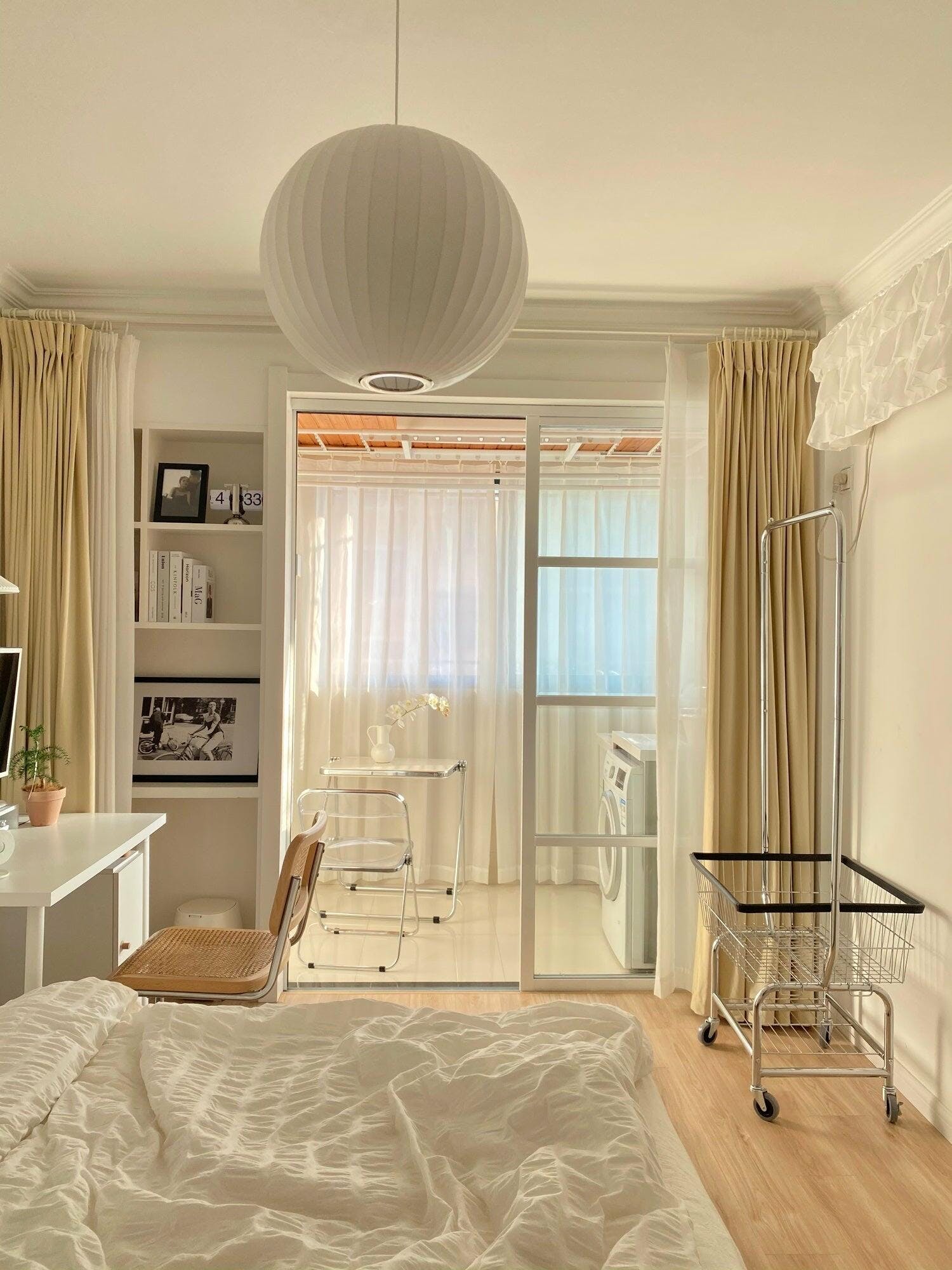 Solarnce Suspension Minimaliste en Soie et Acier