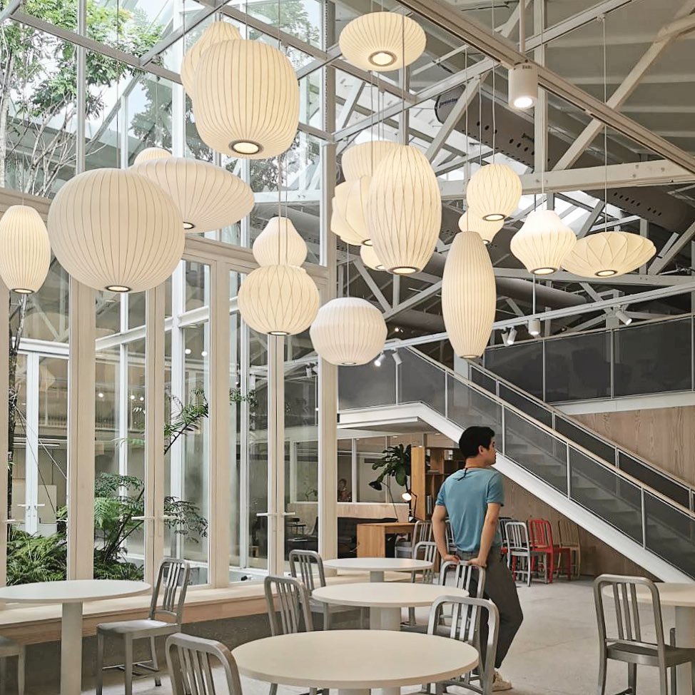 Solarnce Suspension Minimaliste en Soie et Acier