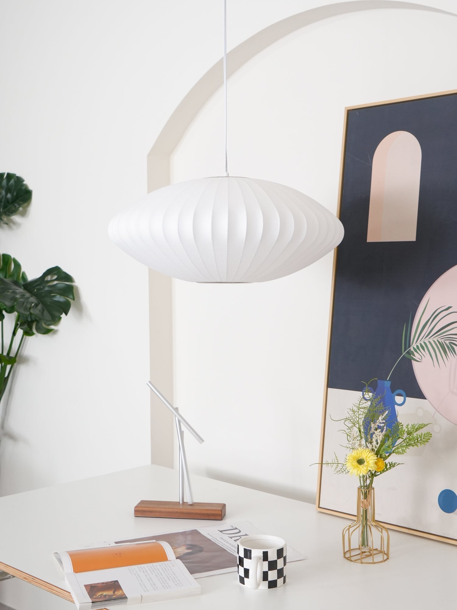 Lustra Suspension Lampe Bulle Géométrique
