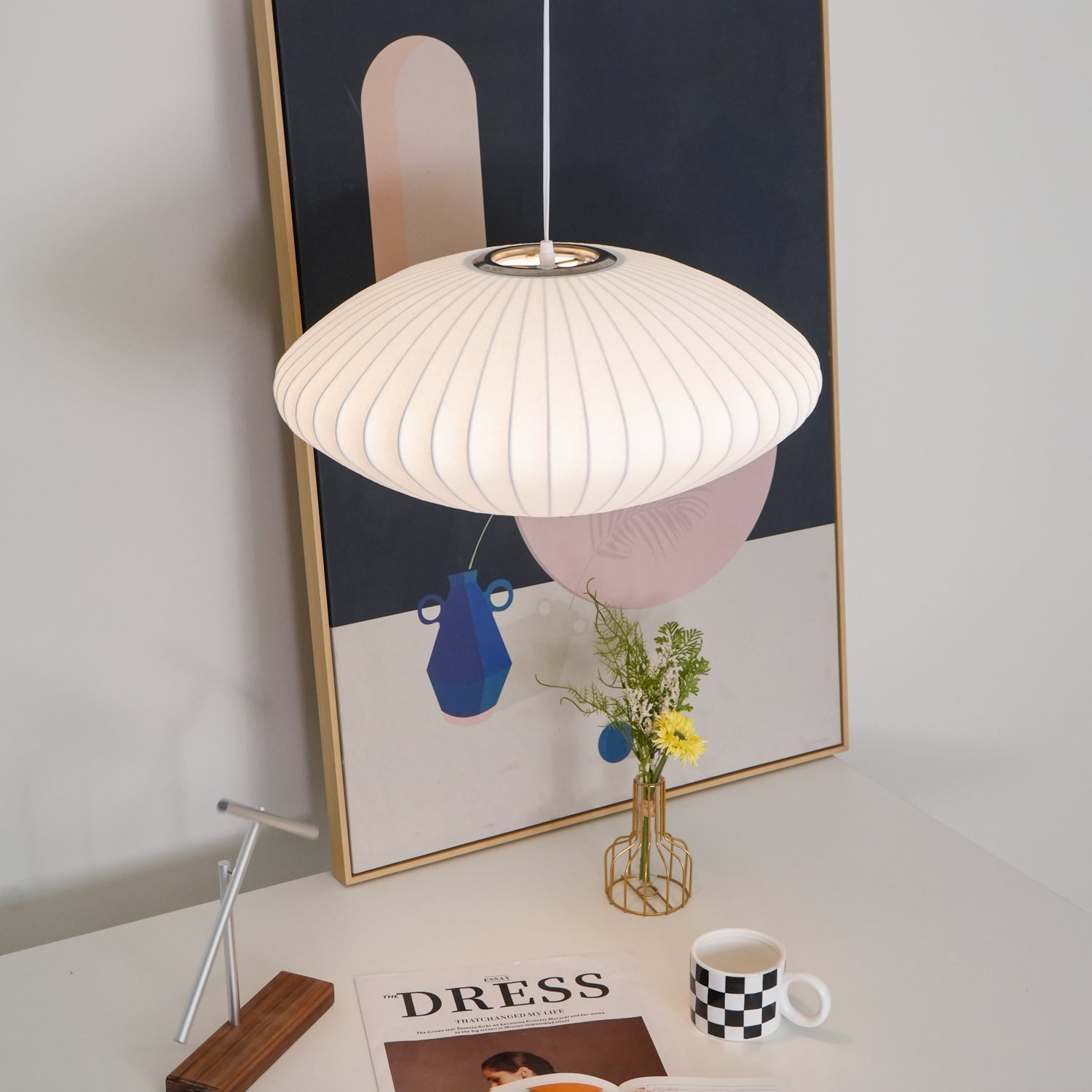 Lustra Suspension Lampe Bulle Géométrique