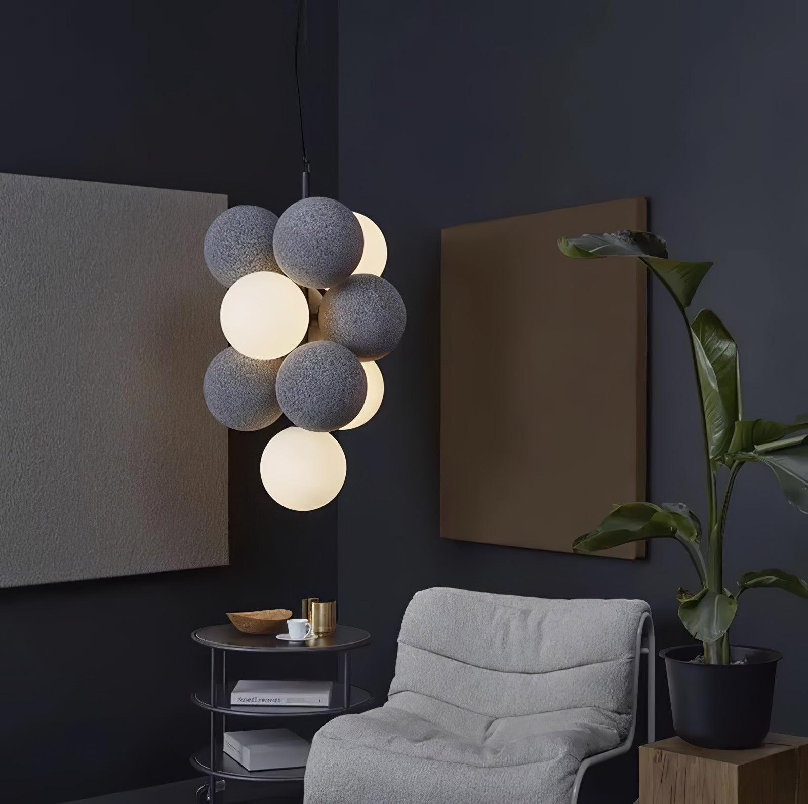 Mirelre Lampe suspendue artistique industrielle