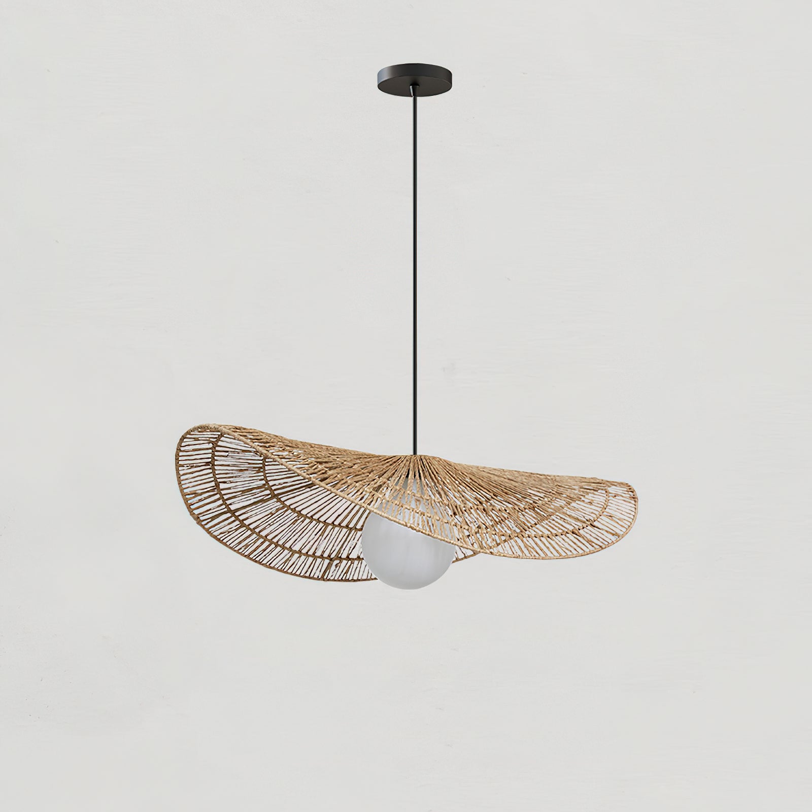 Bukolique Suspension Rotin Floraison