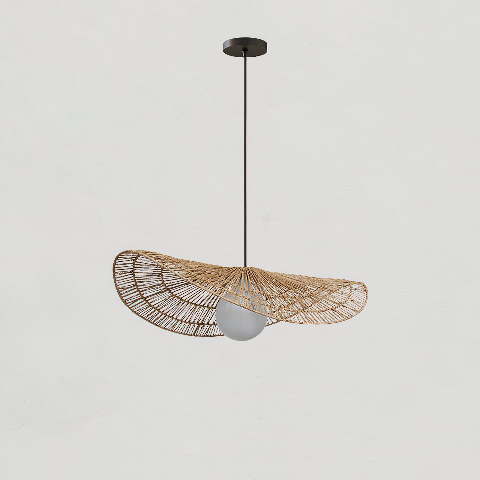 Bukolique Suspension Rotin Floraison