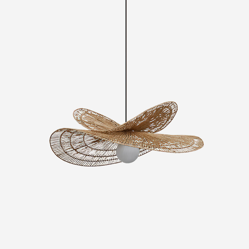 Bukolique Suspension Rotin Floraison