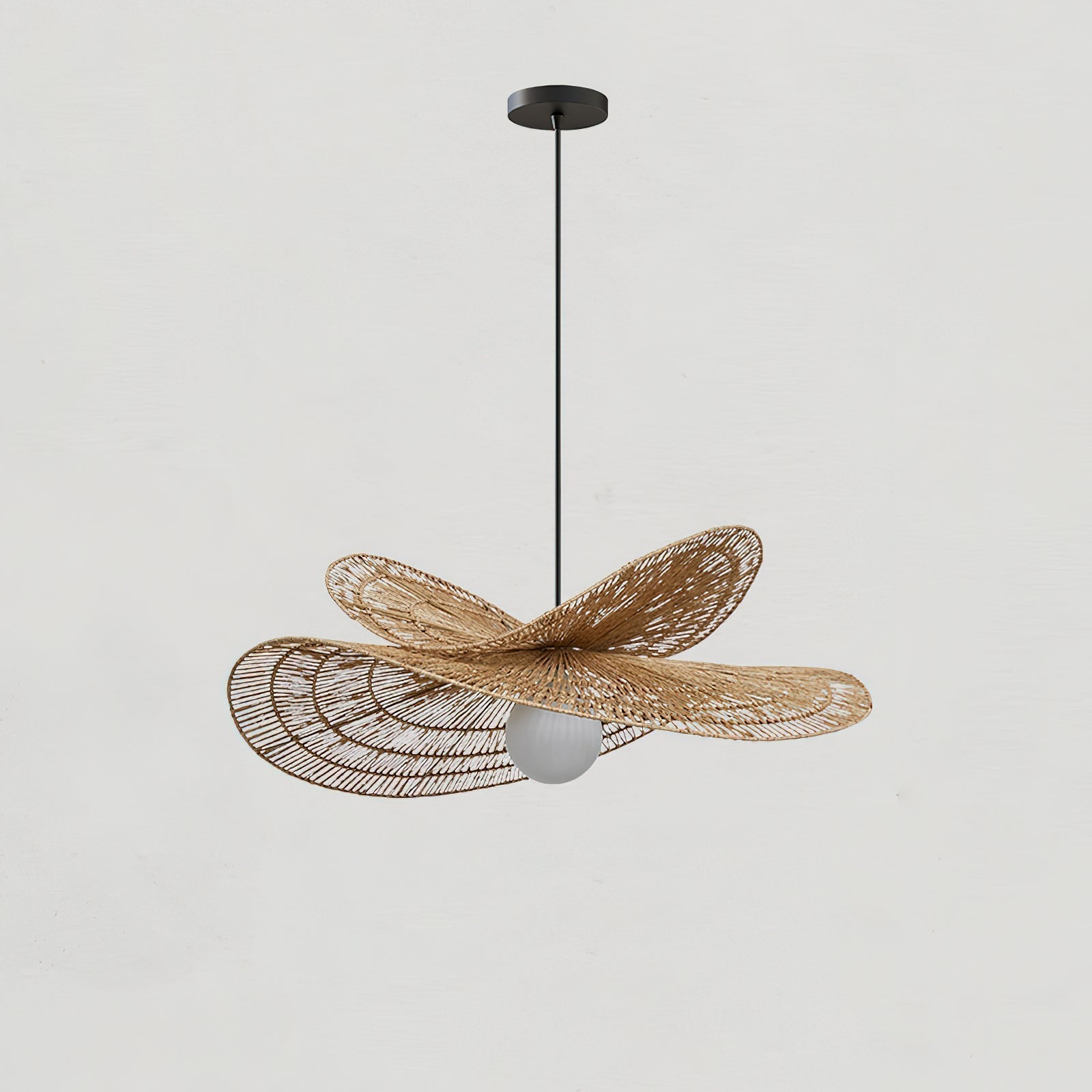 Bukolique Suspension Rotin Floraison