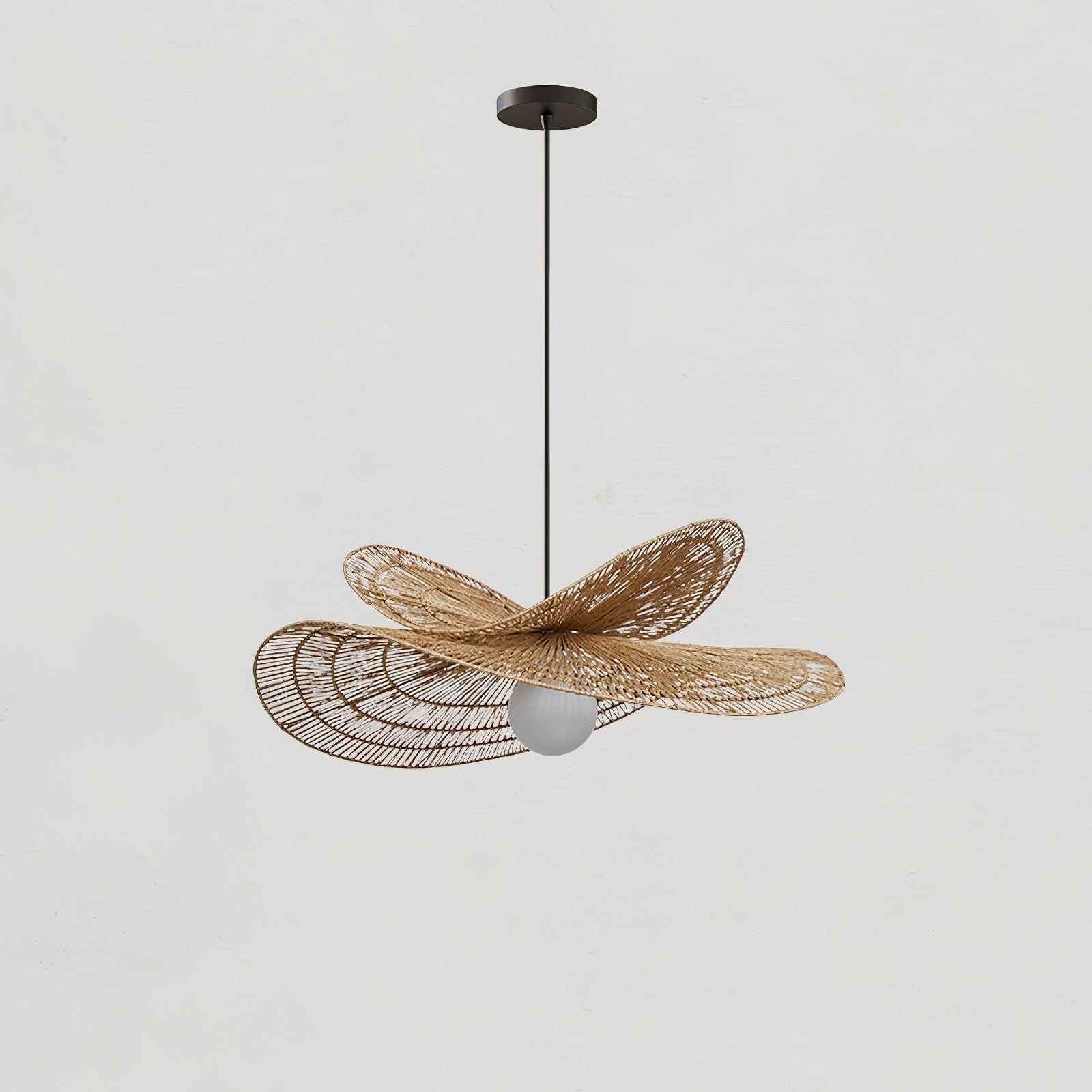 Bukolique Suspension Rotin Floraison