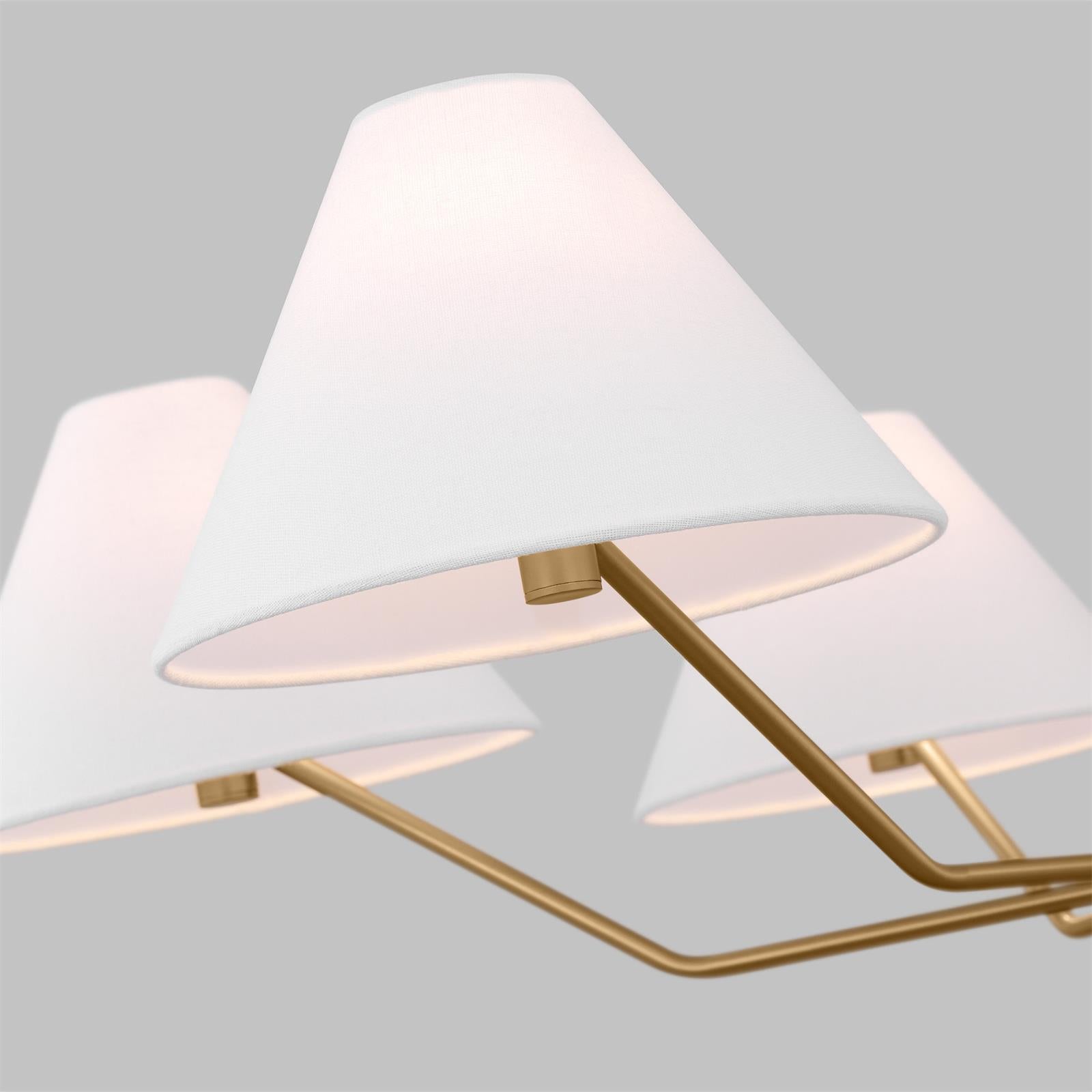 Vortex Lustre en tissu de style industriel traditionnel et vintage