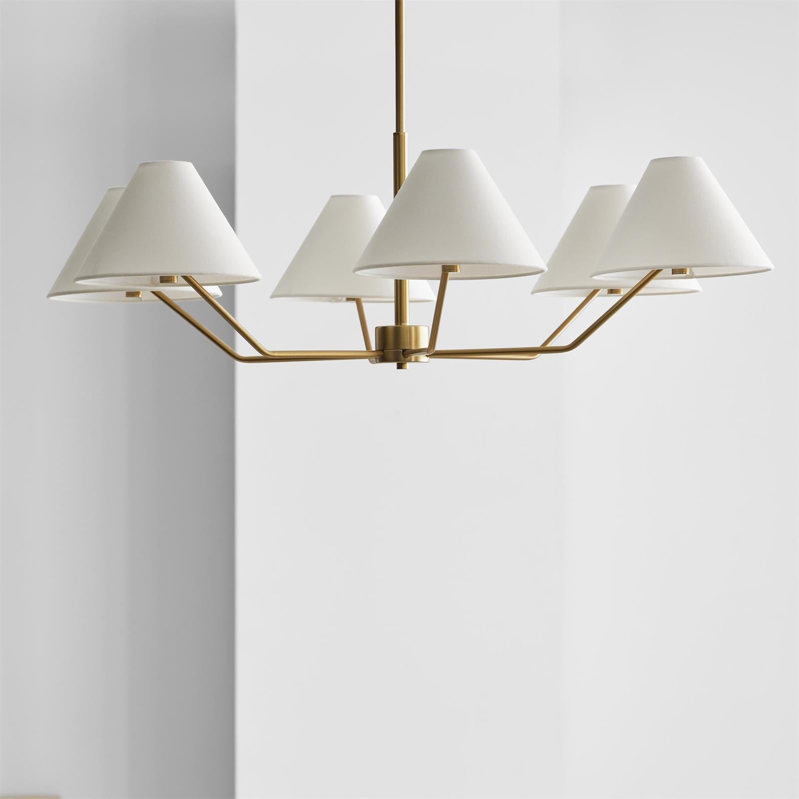 Vortex Lustre en tissu de style industriel traditionnel et vintage