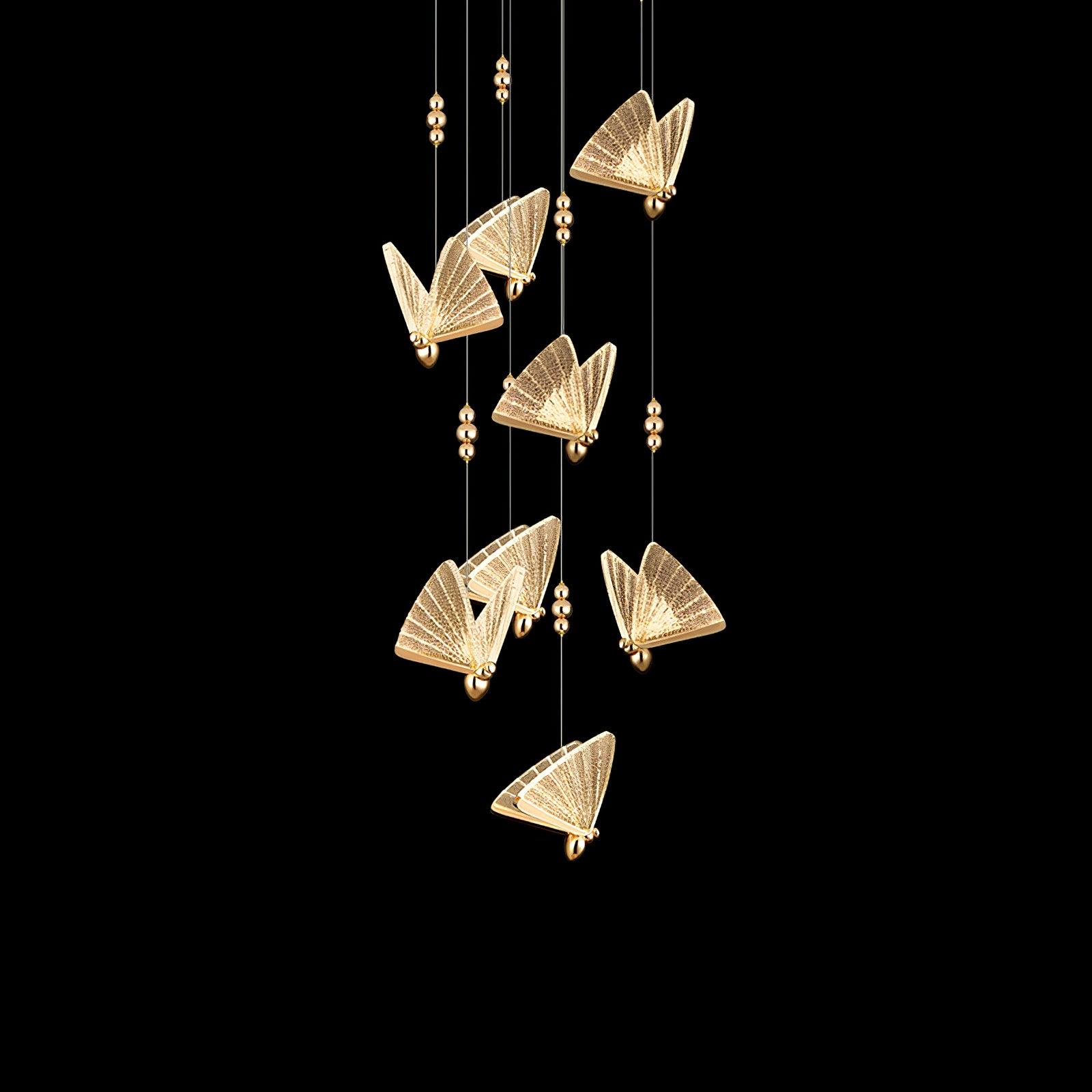 Lunora Lampe Suspendue Moderne Papillon