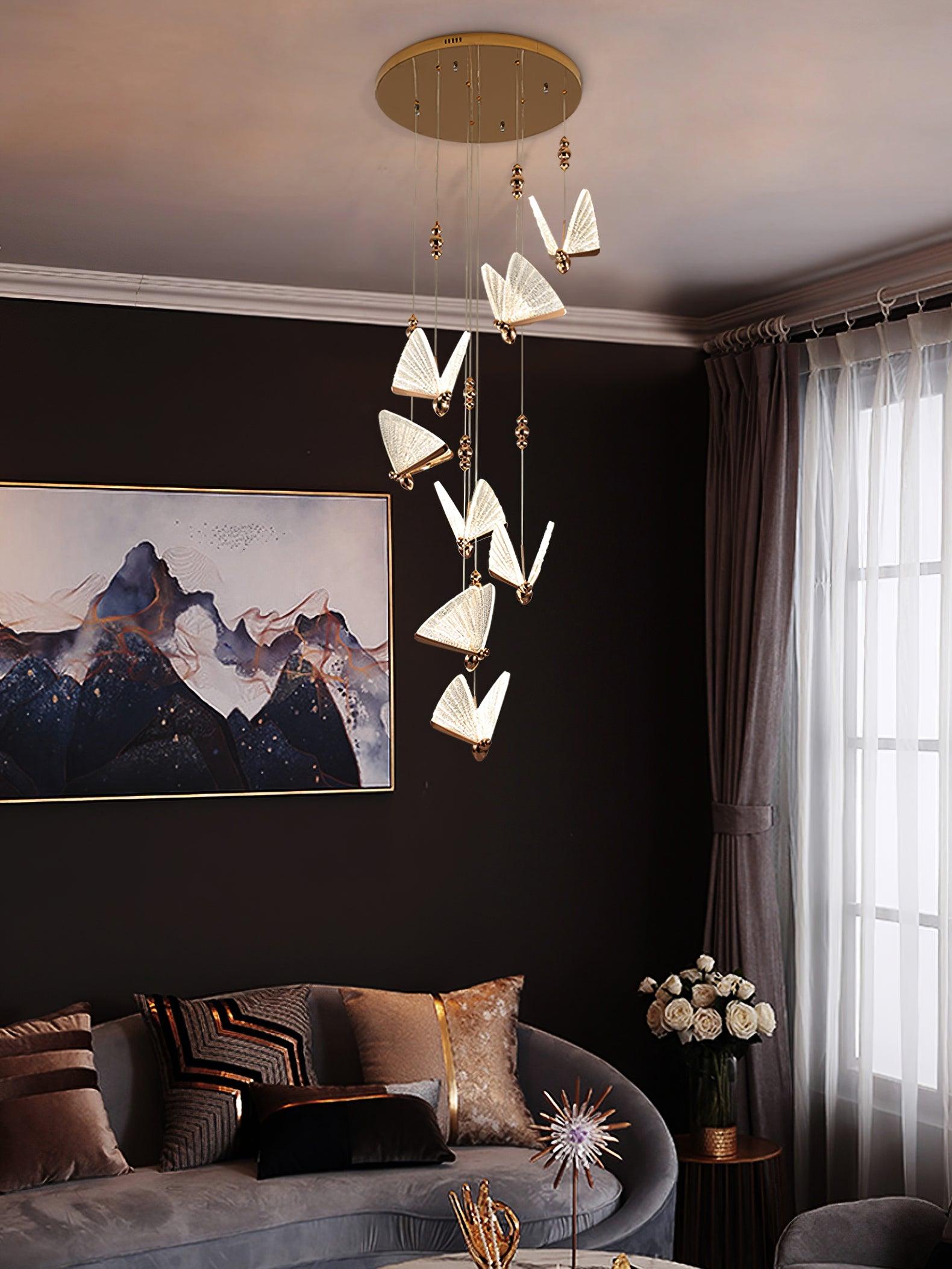 Lunora Lampe Suspendue Moderne Papillon