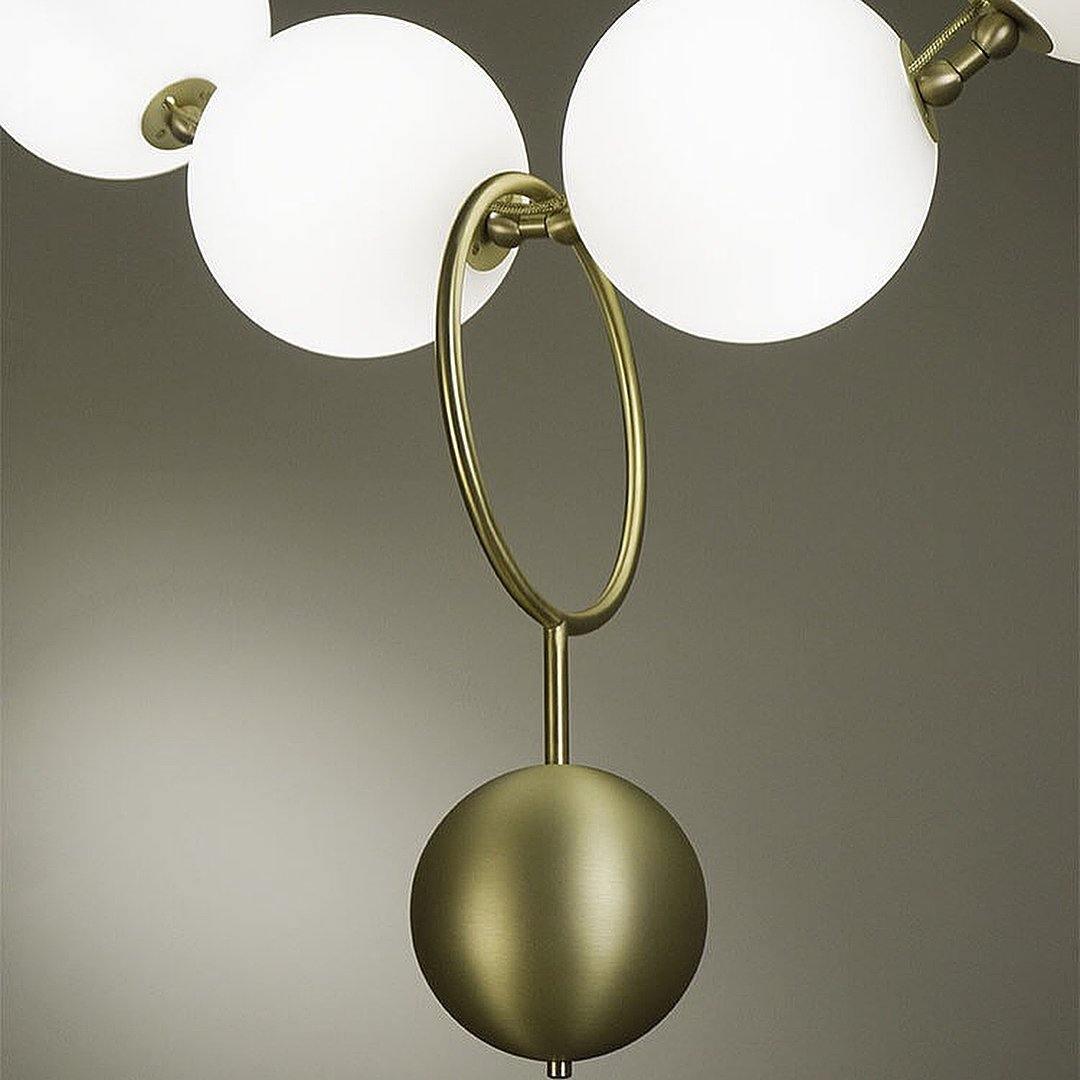 Lustra Suspension Lampe Collier en Verre