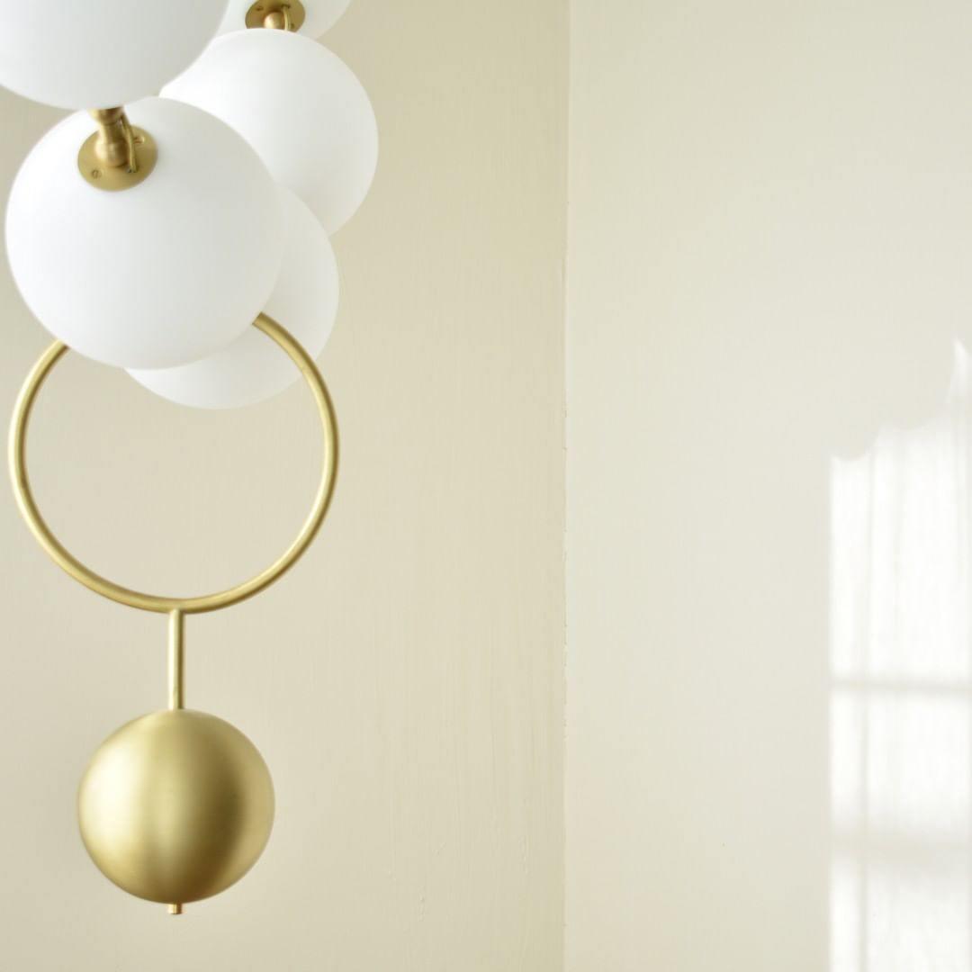 Lustra Suspension Lampe Collier en Verre